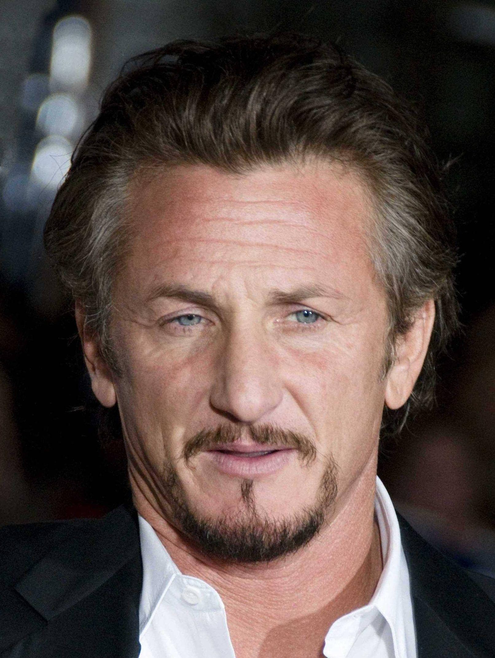 Sean Penn, American actor, intense blue eyes, Full HD Phone Wallpaper