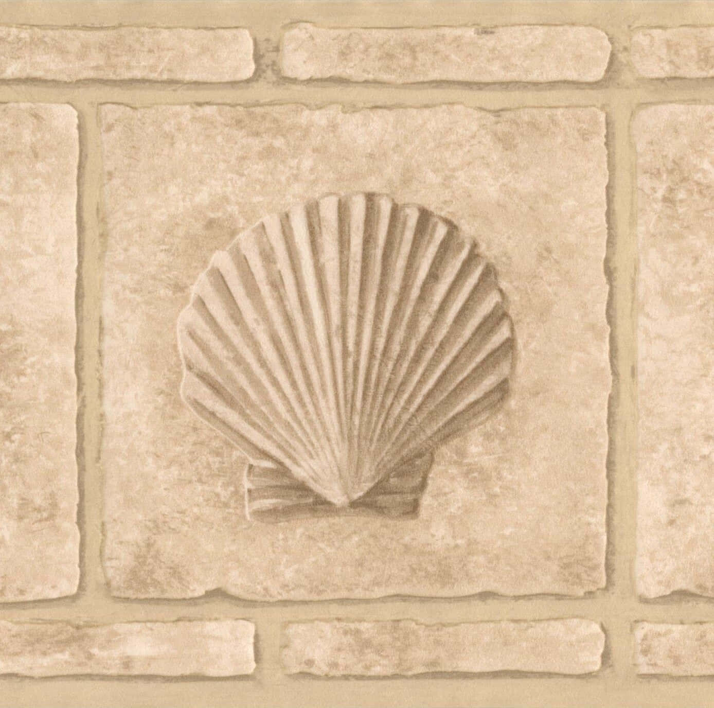 beige seashell, textured beige stone tile wall, rustic mortar joints, HD Desktop Wallpaper
