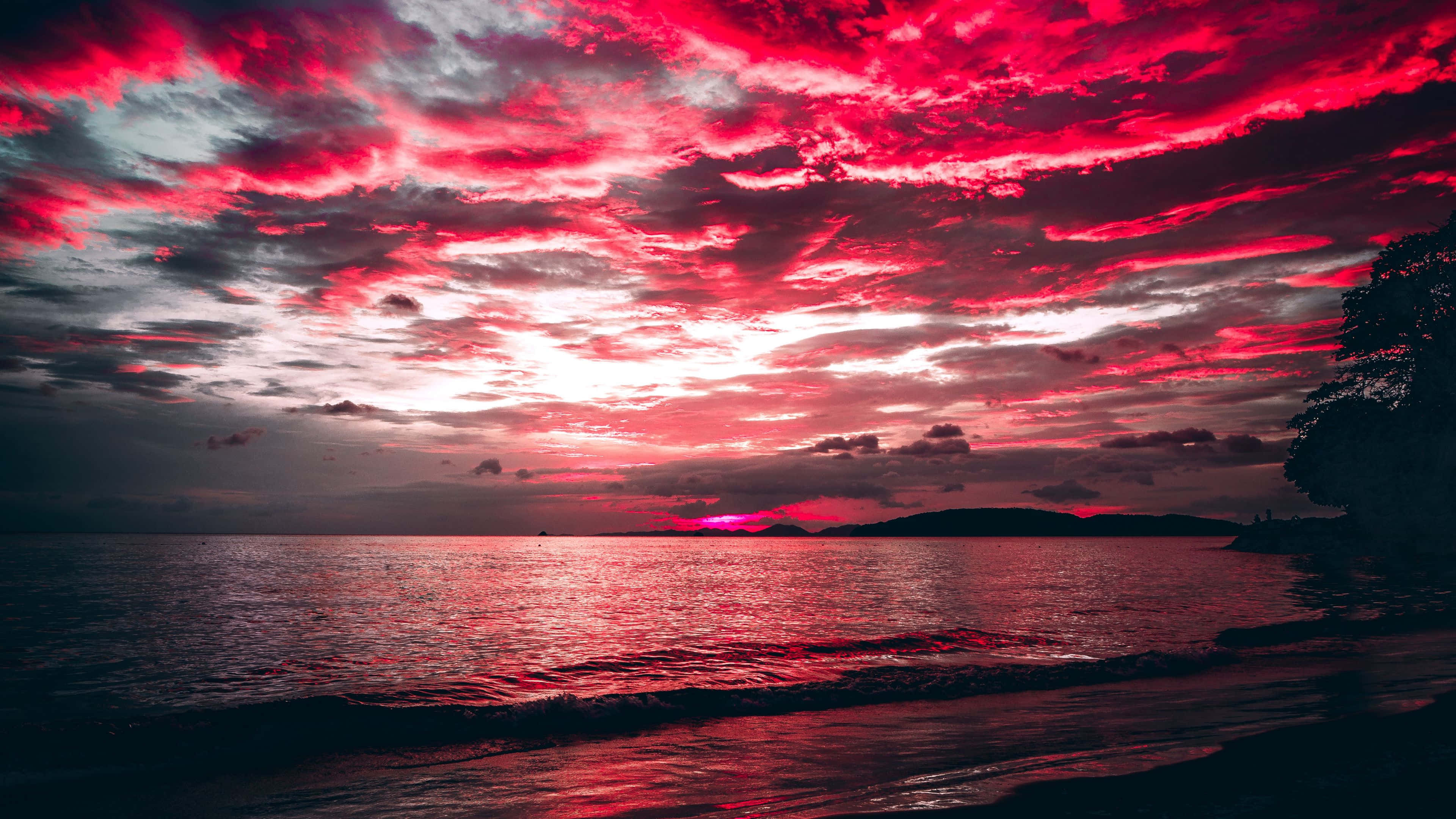 Seashore, 3840 x 2160, sunset, 4K Desktop Wallpaper