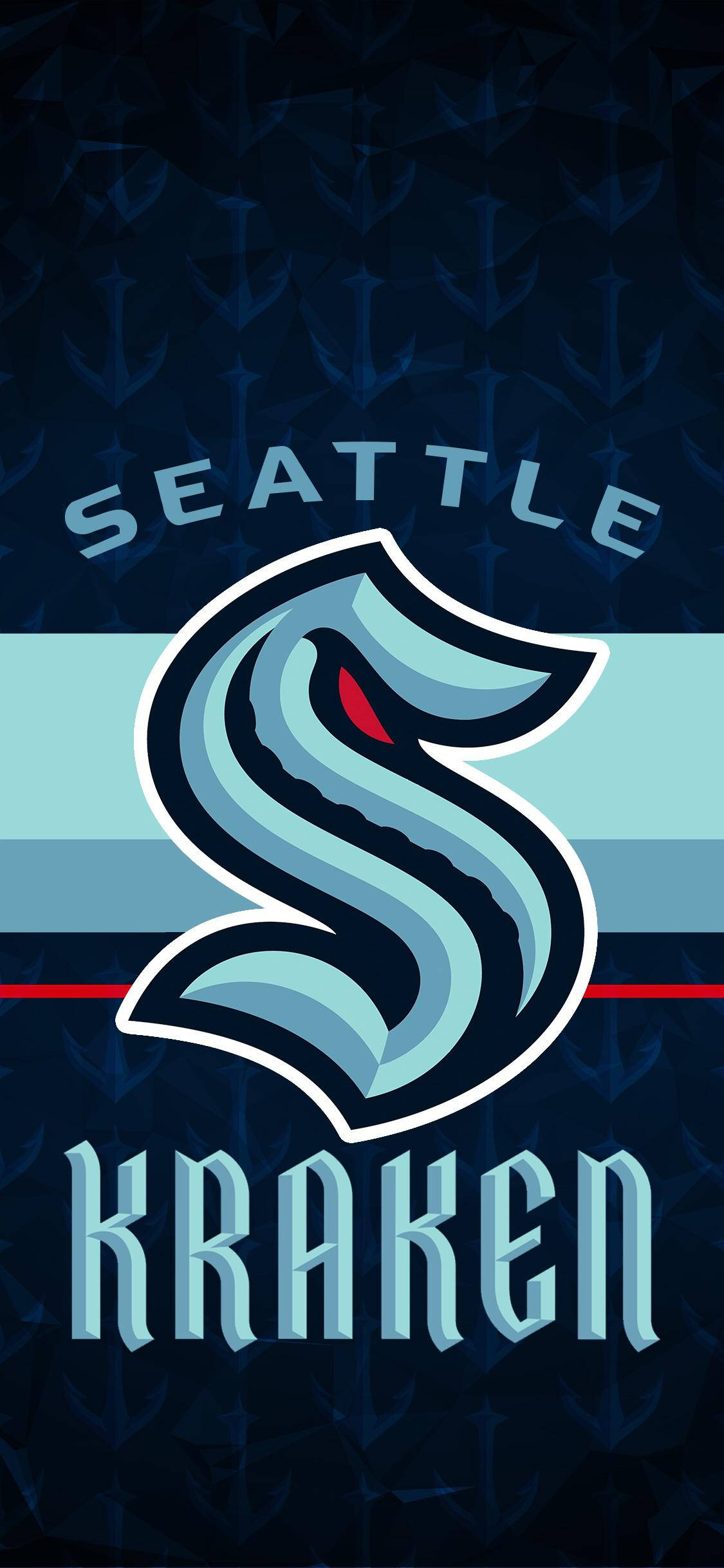 Seattle Kraken, S shaped like a kraken eye, glowing red, Full HD Phone Wallpaper