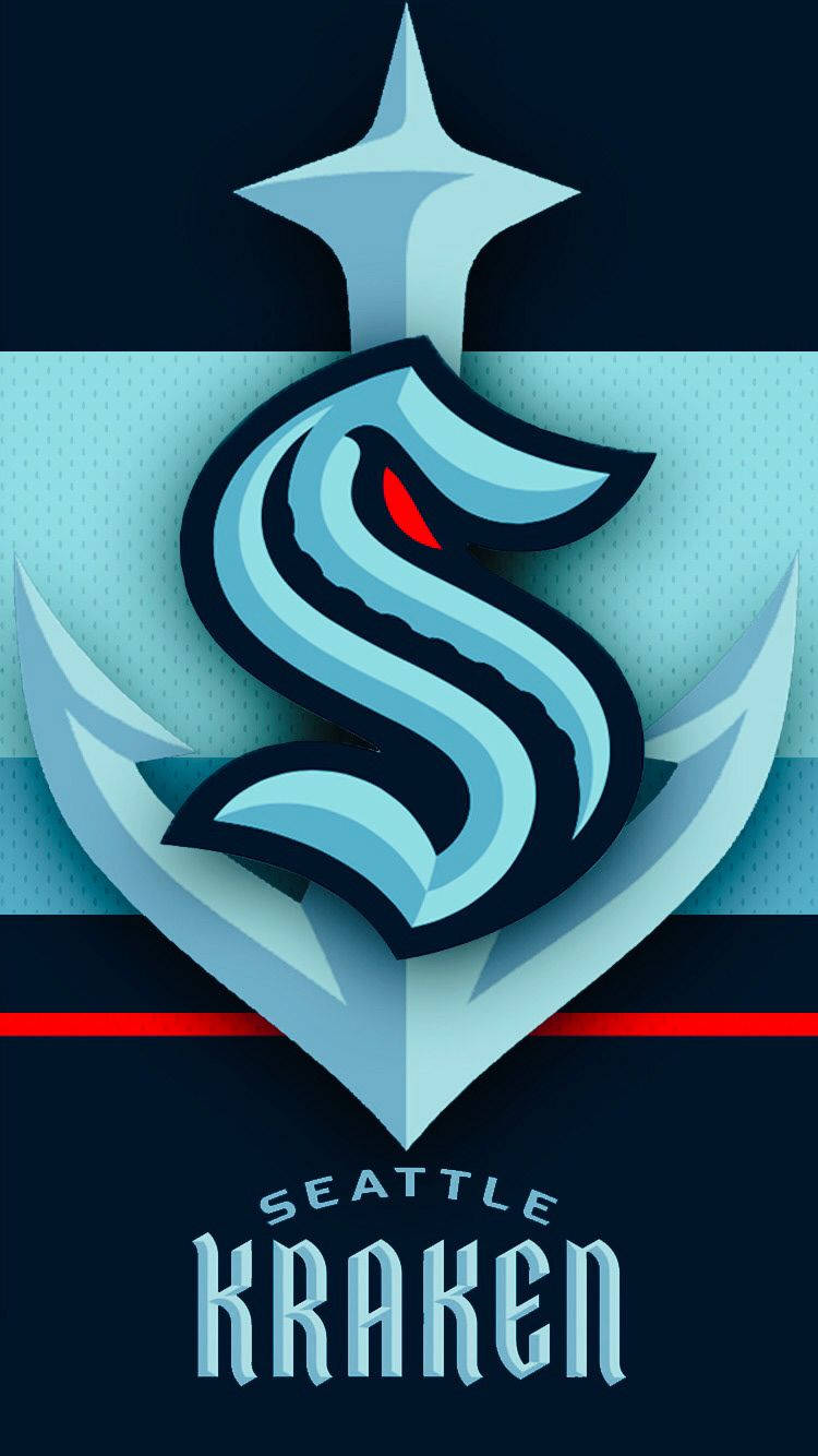 Seattle Kraken, kraken logo, red eye, HD Phone Wallpaper