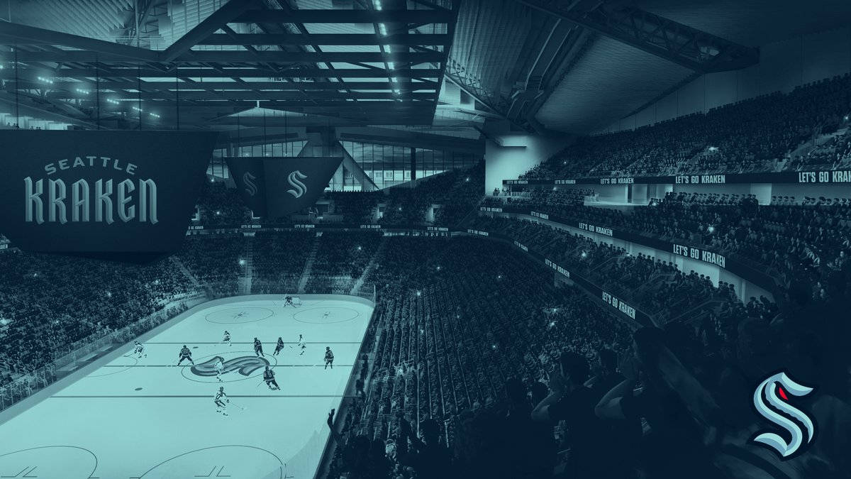 Seattle Kraken, ice rink stadium, hockey arena, SD Desktop Wallpaper
