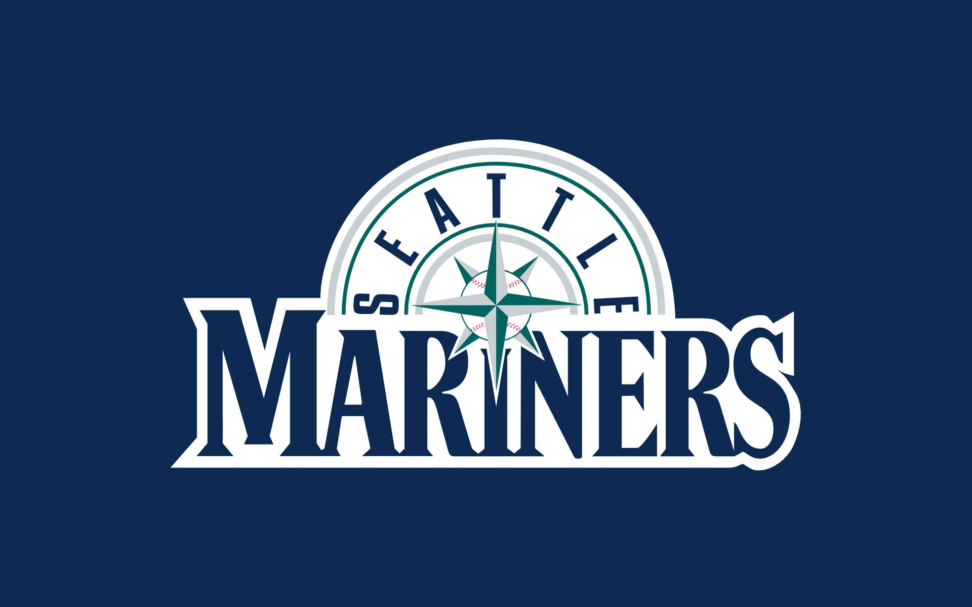 Seattle Mariners, white, teal, Full HD Desktop Wallpaper