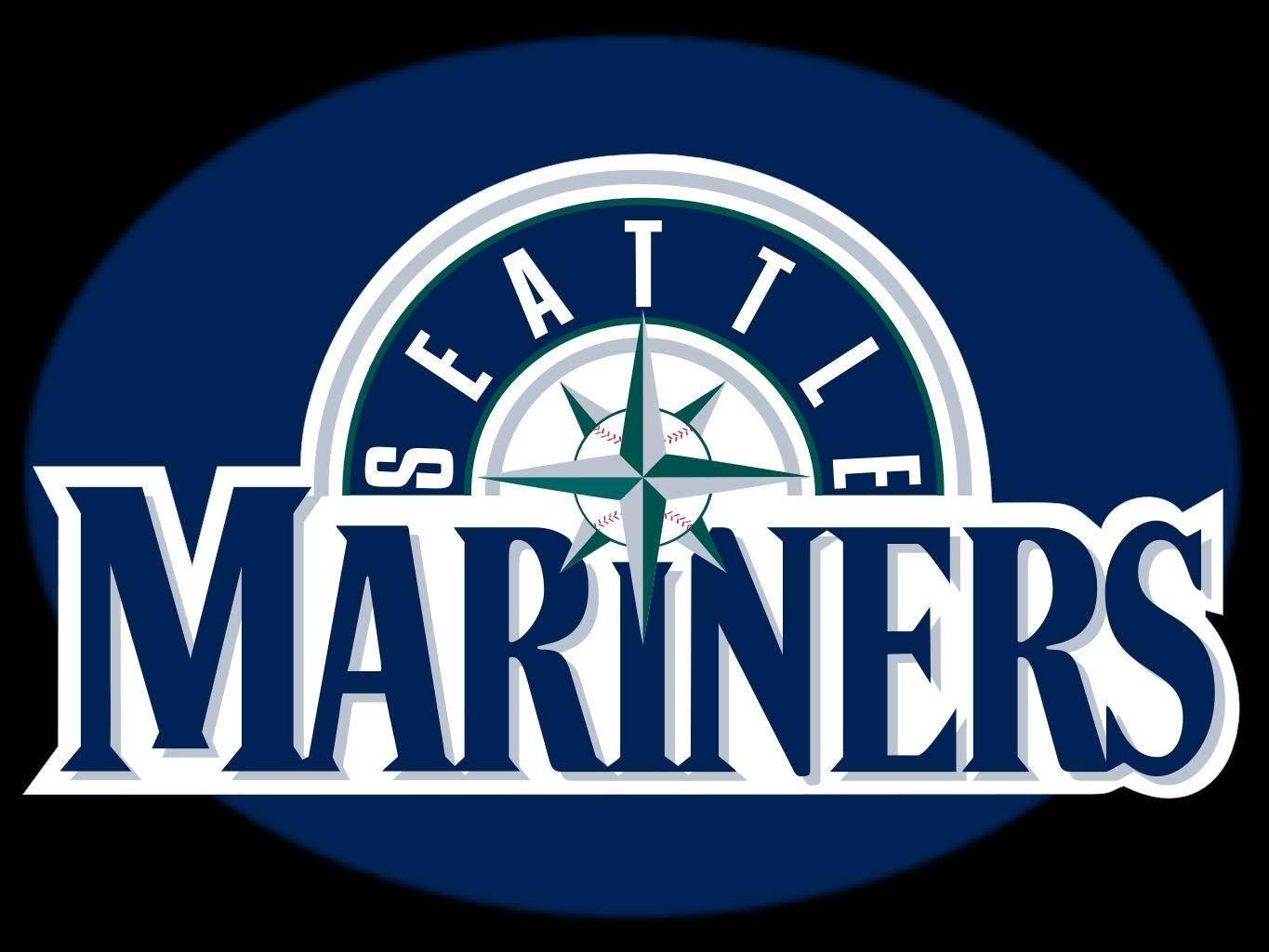 Seattle Mariners, classic logo, compass rose, HD Desktop Wallpaper
