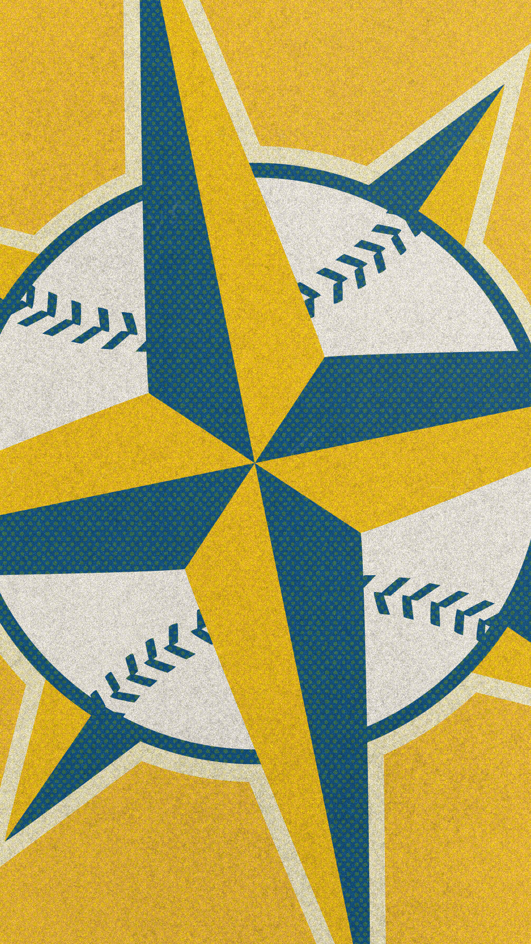 Seattle Mariners, star, baseball logo, Full HD Phone Wallpaper