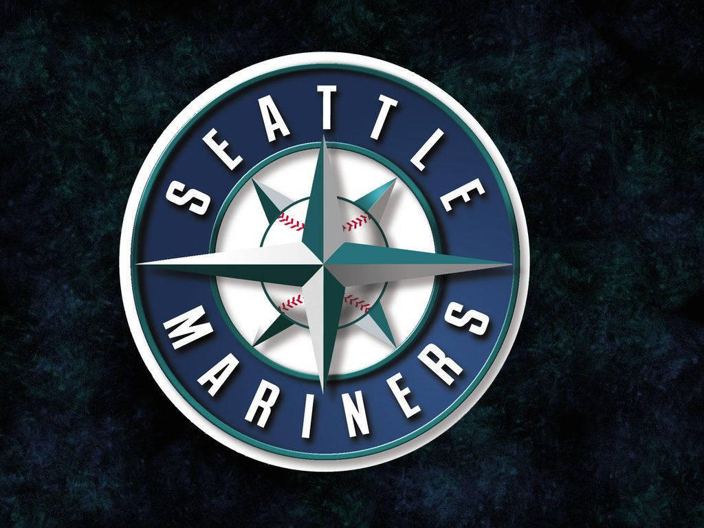 Seattle Mariners, emblem, compass star, SD Desktop Wallpaper