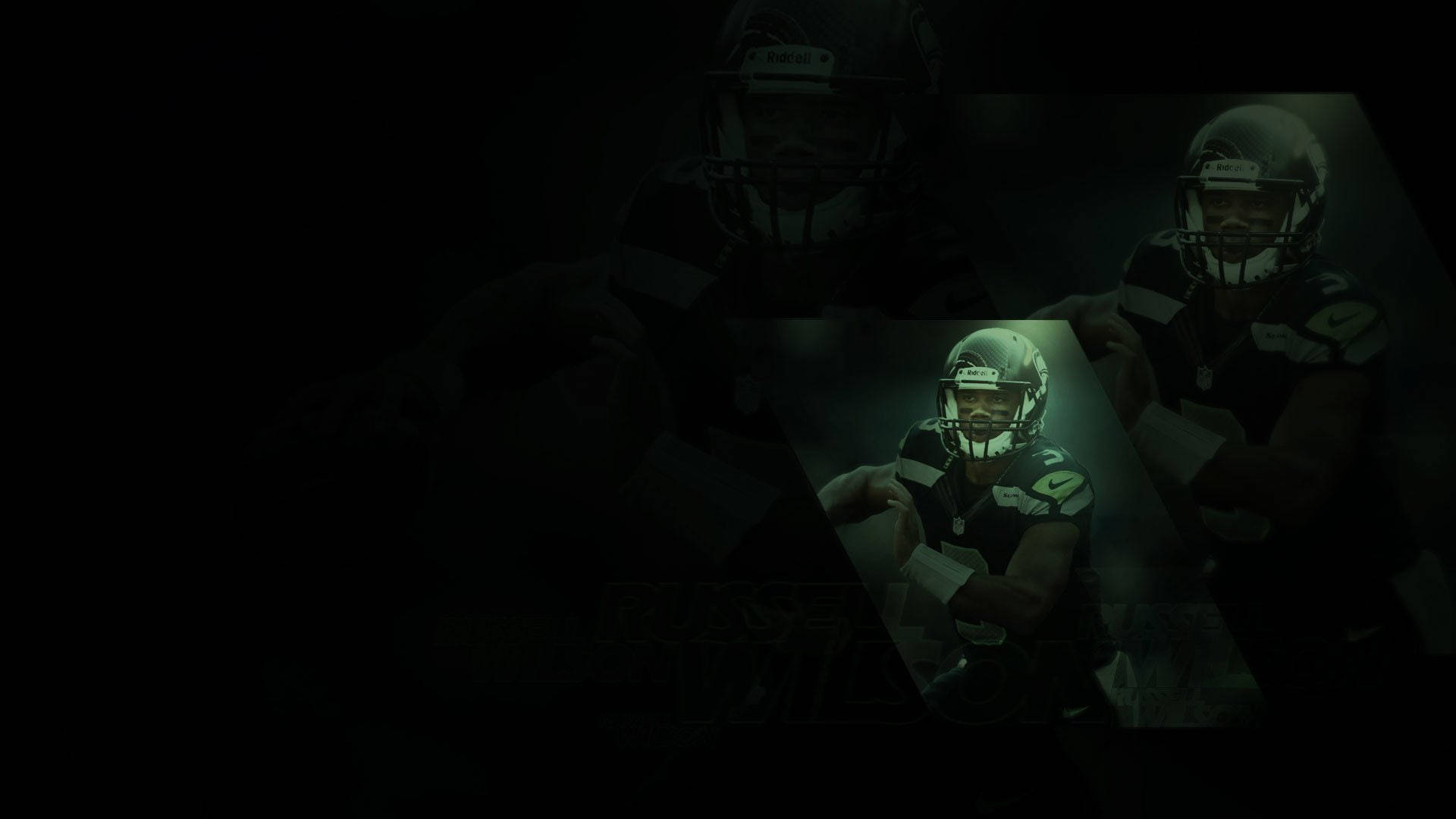 Seattle Seahawks, dark background, spotlighted, Full HD Desktop Wallpaper