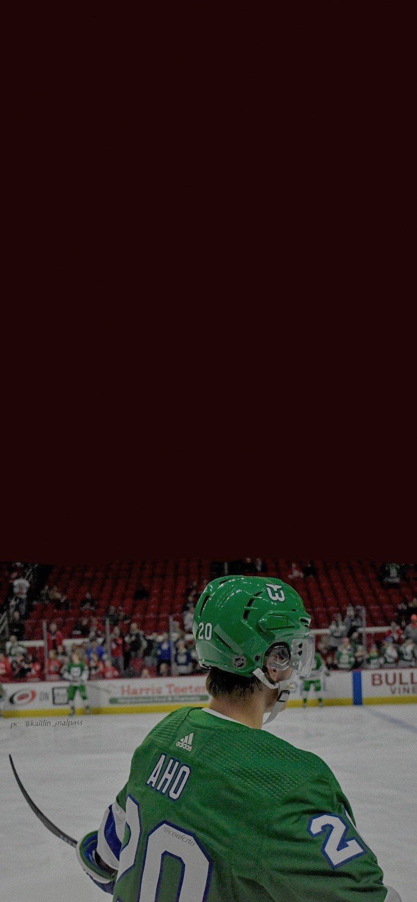 Sebastian Aho, ice hockey rink, green gear, HD Phone Wallpaper