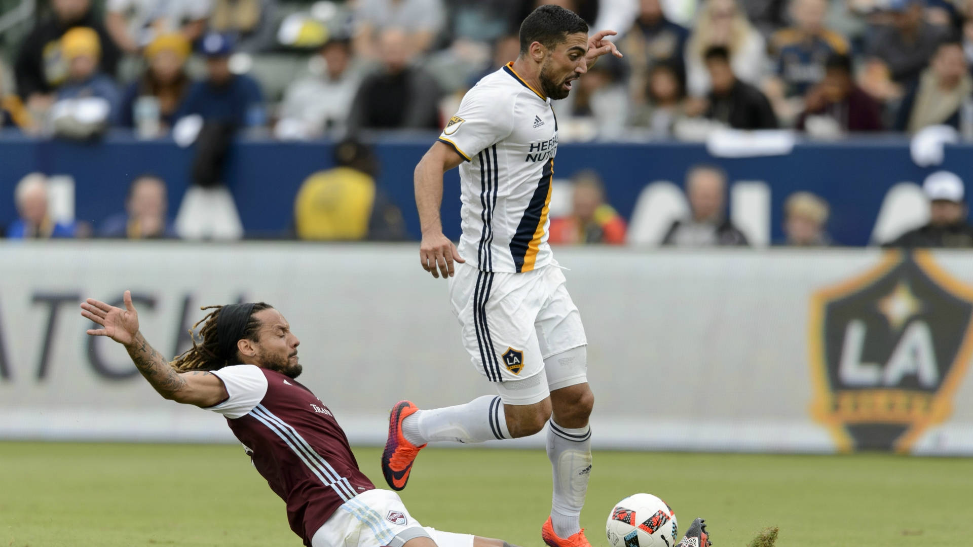 Sebastian Lletget, LA Galaxy, soccer players, Full HD Desktop Wallpaper