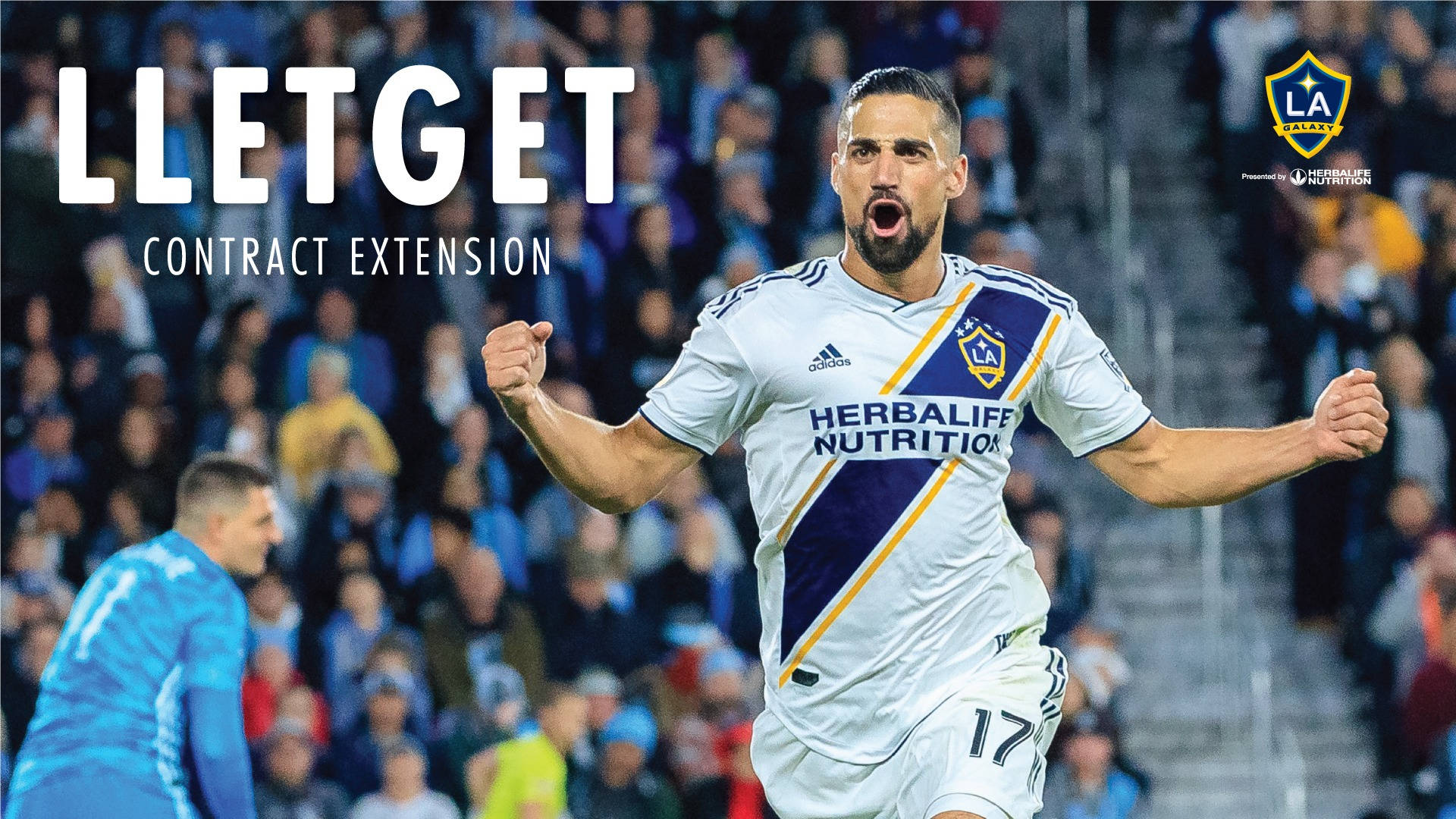 Sebastian Lletget, LA Galaxy, white LA Galaxy jersey, Full HD Desktop Wallpaper