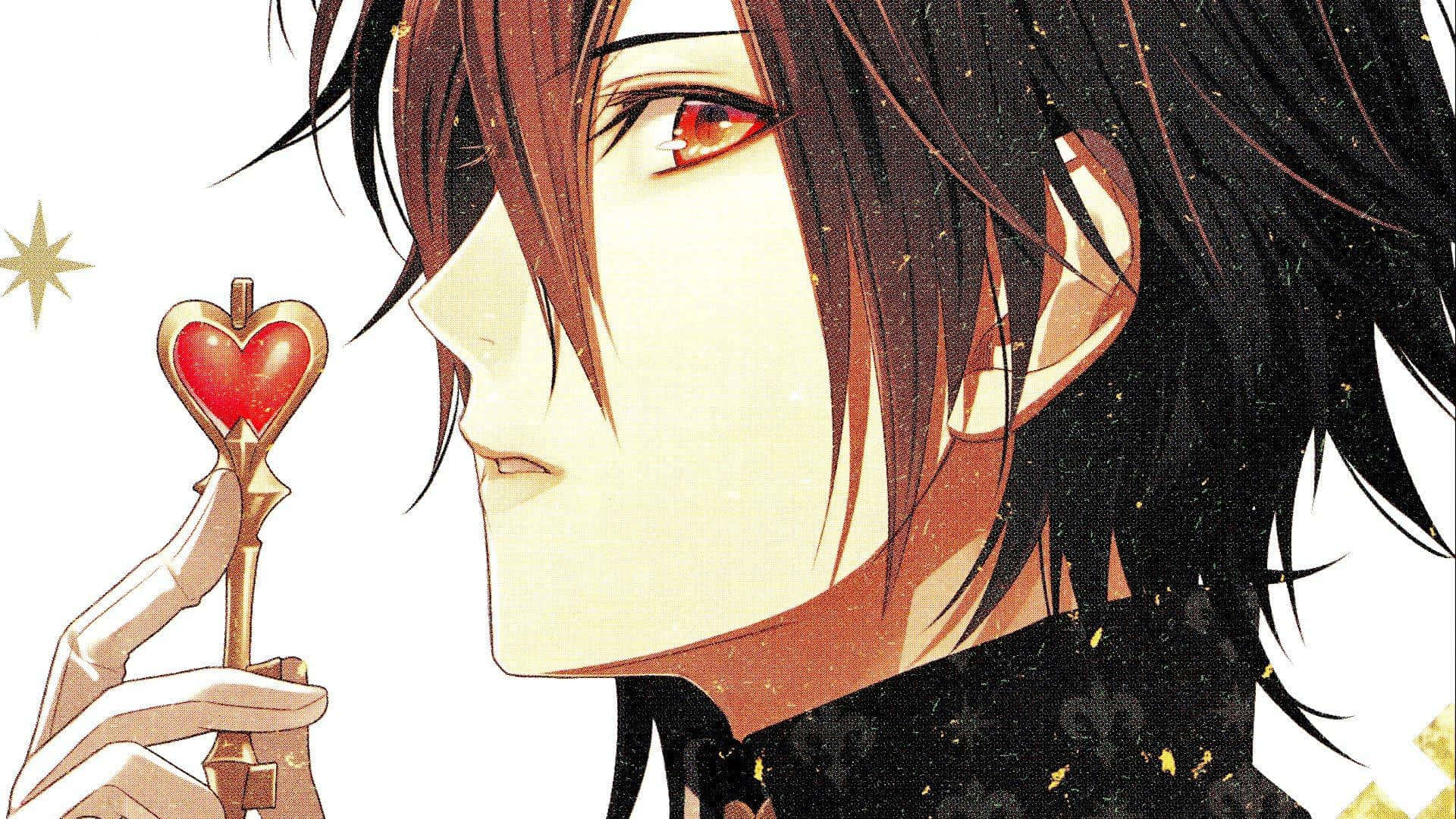 Sebastian Michaelis, red eyes, dark hair, Full HD Desktop Wallpaper