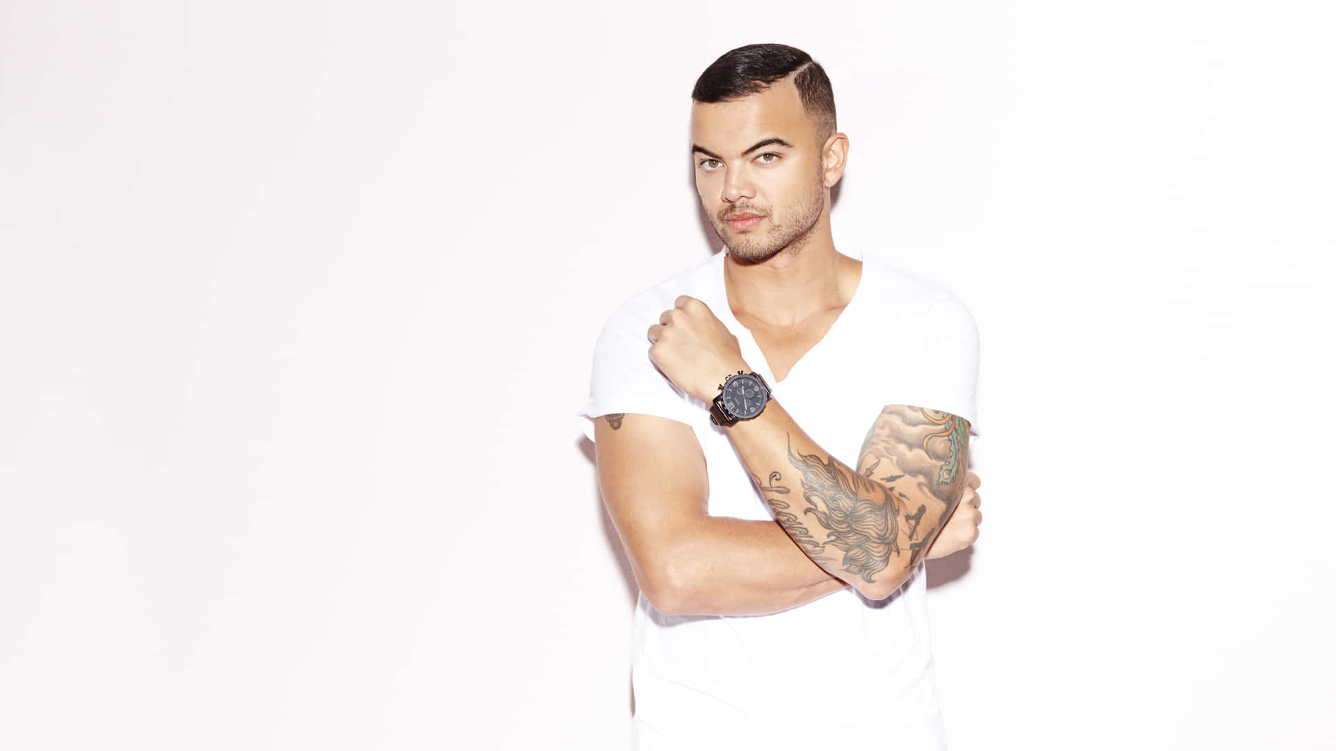 Guy Sebastian, tattoos, watch, Full HD Desktop Wallpaper
