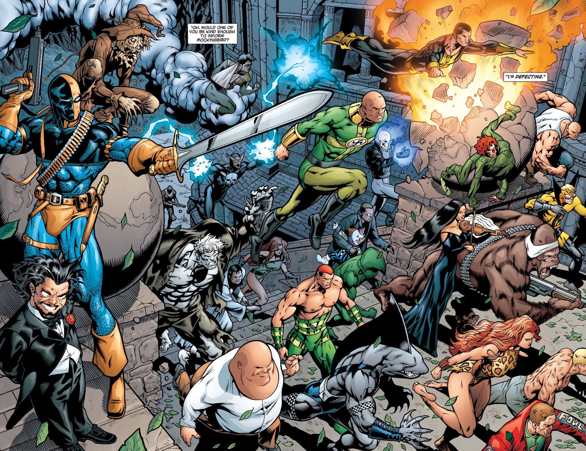 Secret Six, battle, chaos, Full HD Desktop Wallpaper