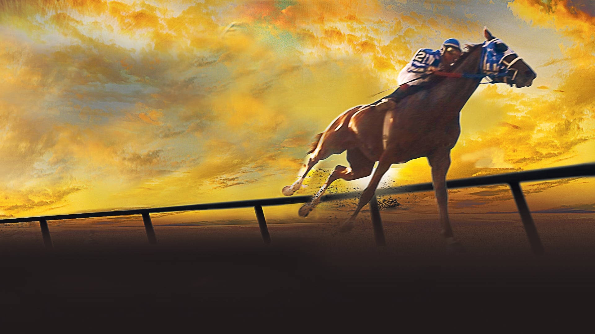 Secretariat, orange sky, sunset, Full HD Desktop Wallpaper