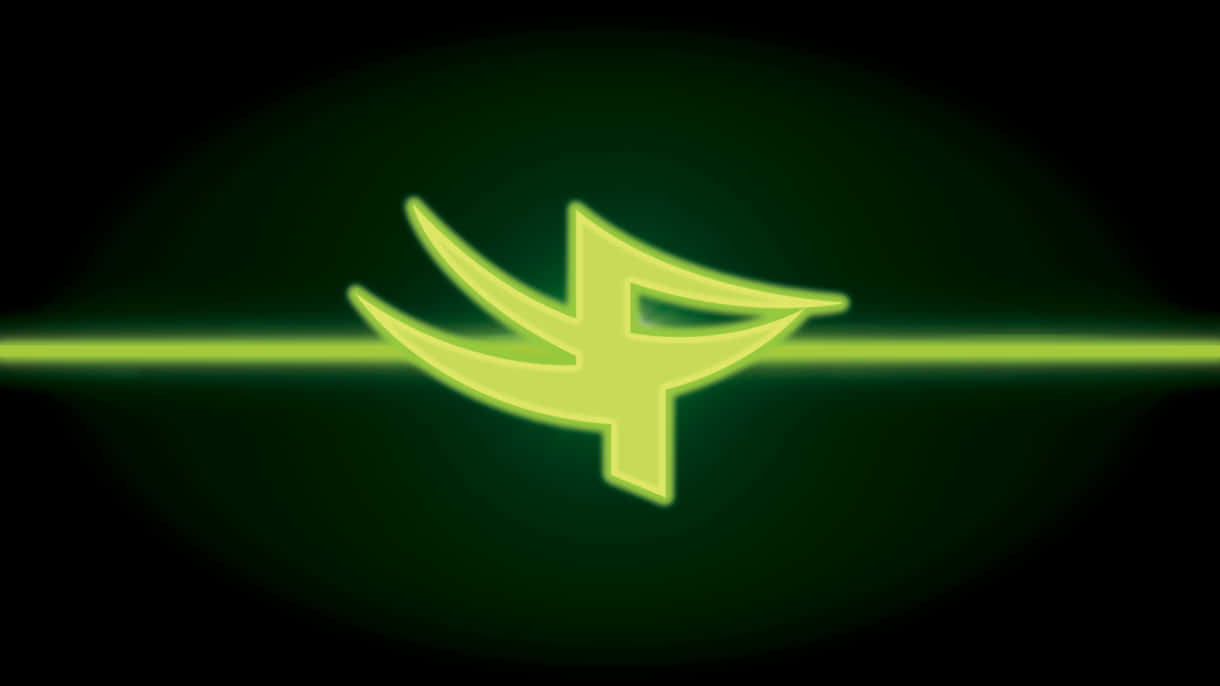 Secular Talk, lime green, stylized bird, SD Desktop Wallpaper