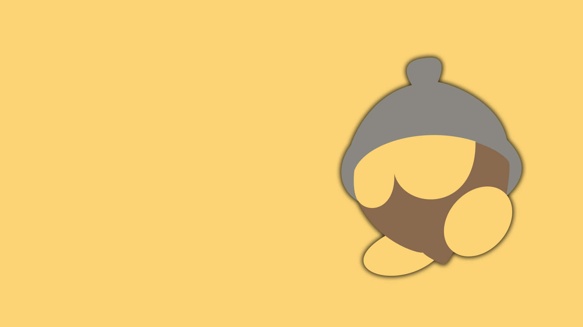Seedot, gray cap, brown body, Full HD Desktop Wallpaper