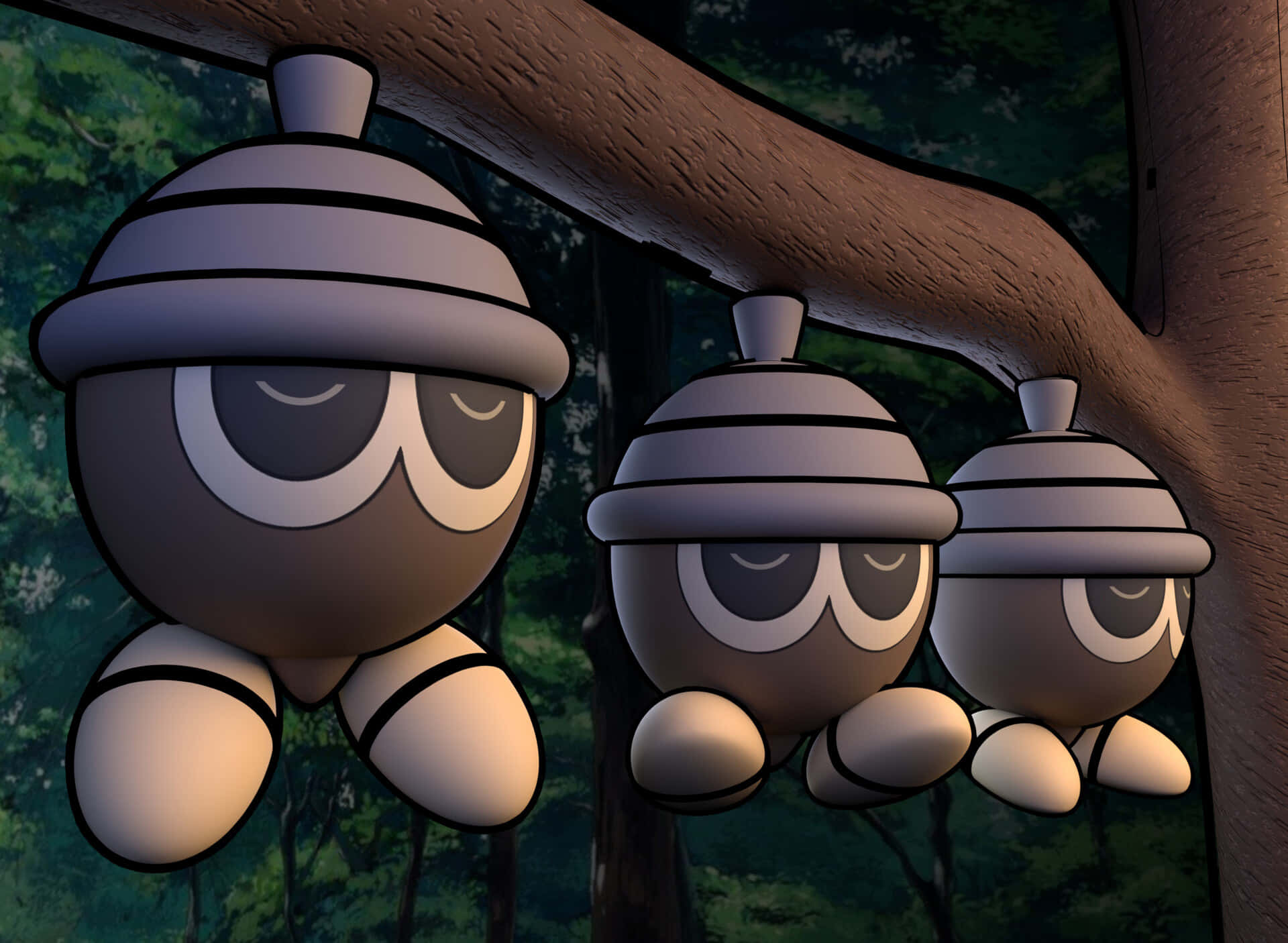 Seedot, anime characters, acorn characters, Full HD Desktop Wallpaper