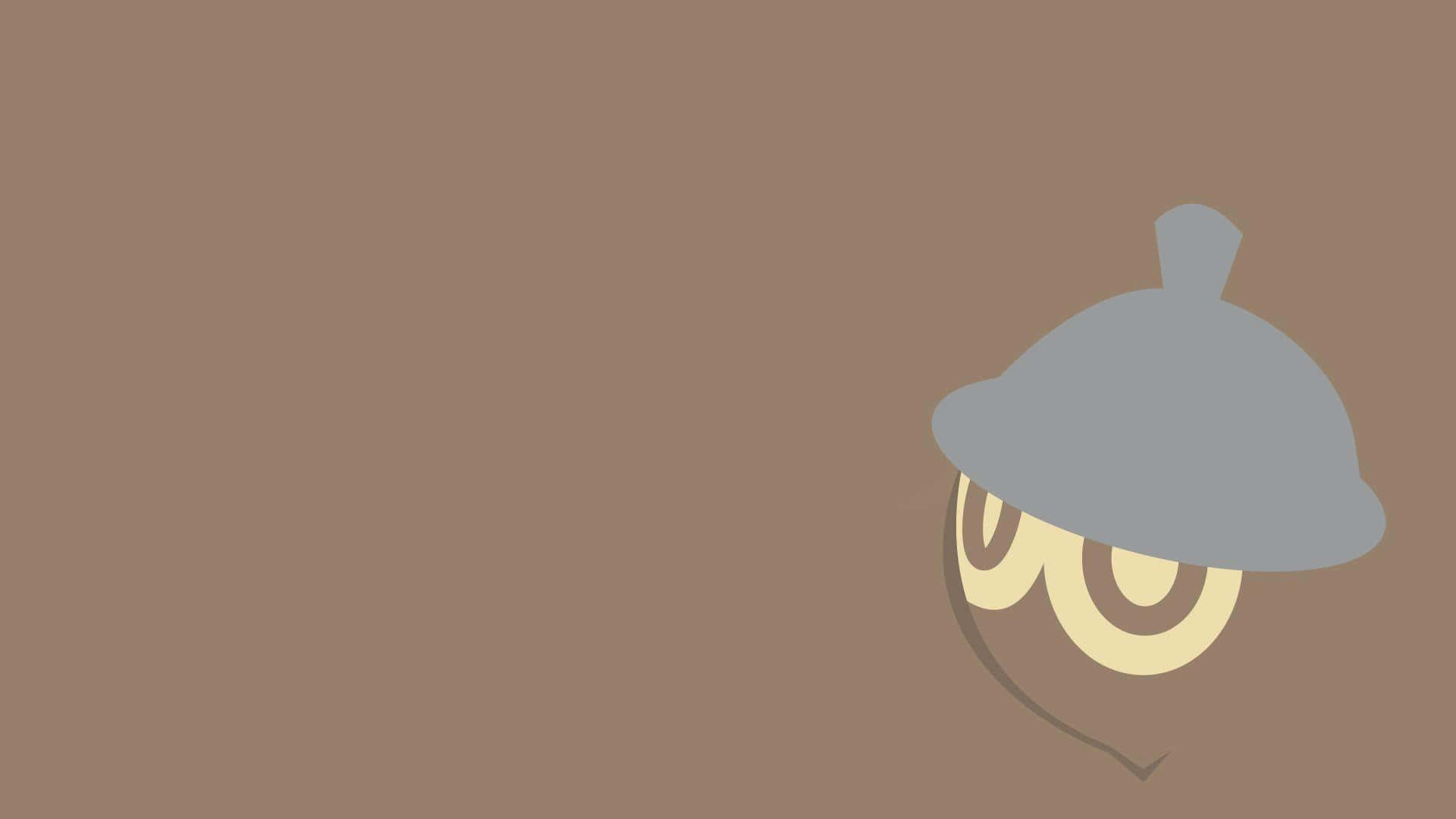 Seedot, gray acorn, yellow swirl eyes, Full HD Desktop Wallpaper