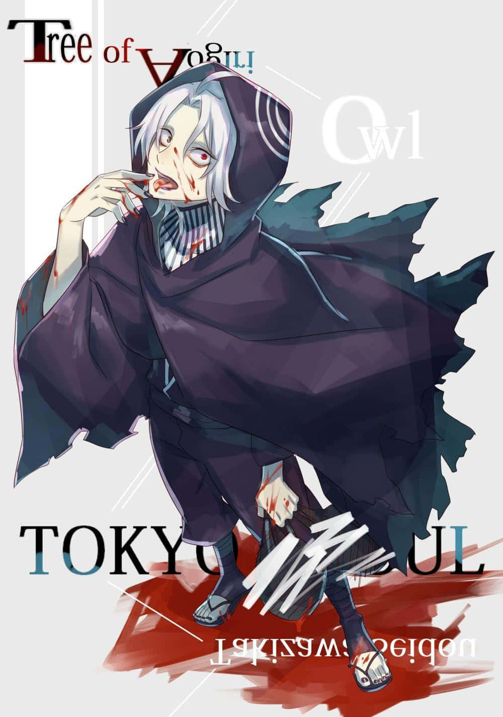 Seidou Takizawa, white hair, red eyes, HD Phone Wallpaper