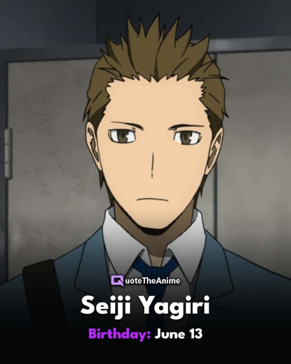 Seiji Yagiri, spiky brown hair, suit and tie, SD Phone Wallpaper