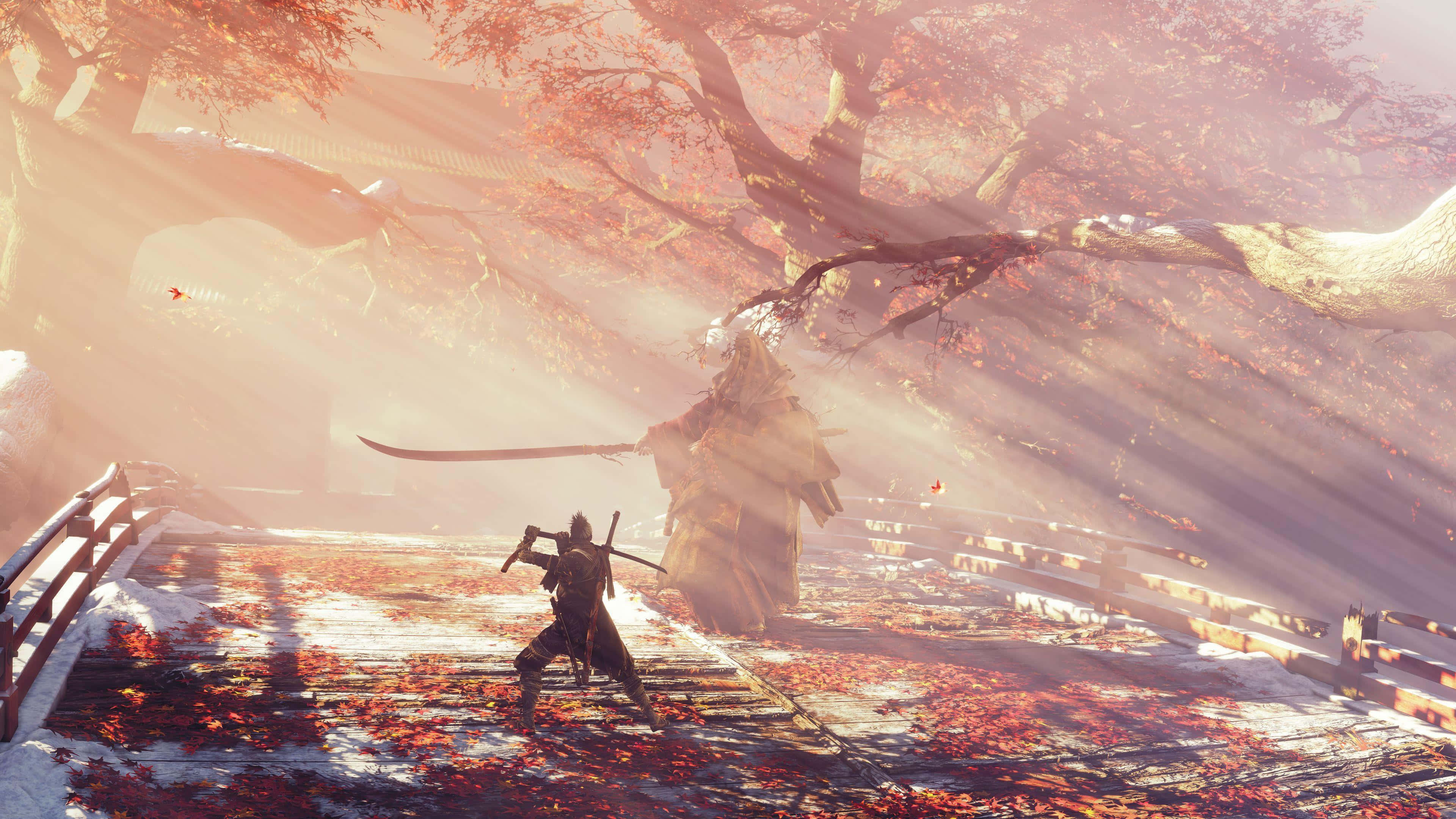 Sekiro, Sunset Duel4 K, samurai, 4K Desktop Wallpaper
