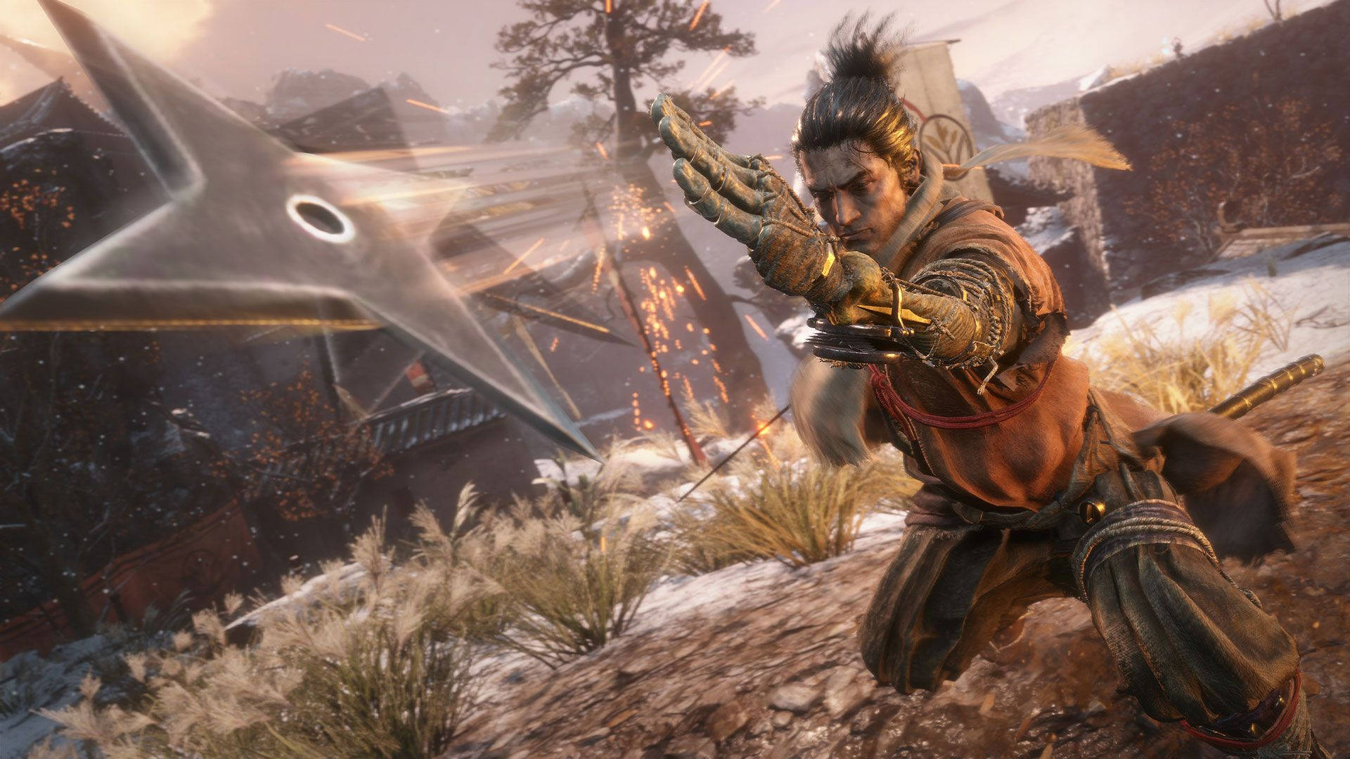 Sekiro Shadows Die Twice, star weapon, samurai warrior, Full HD Desktop Wallpaper