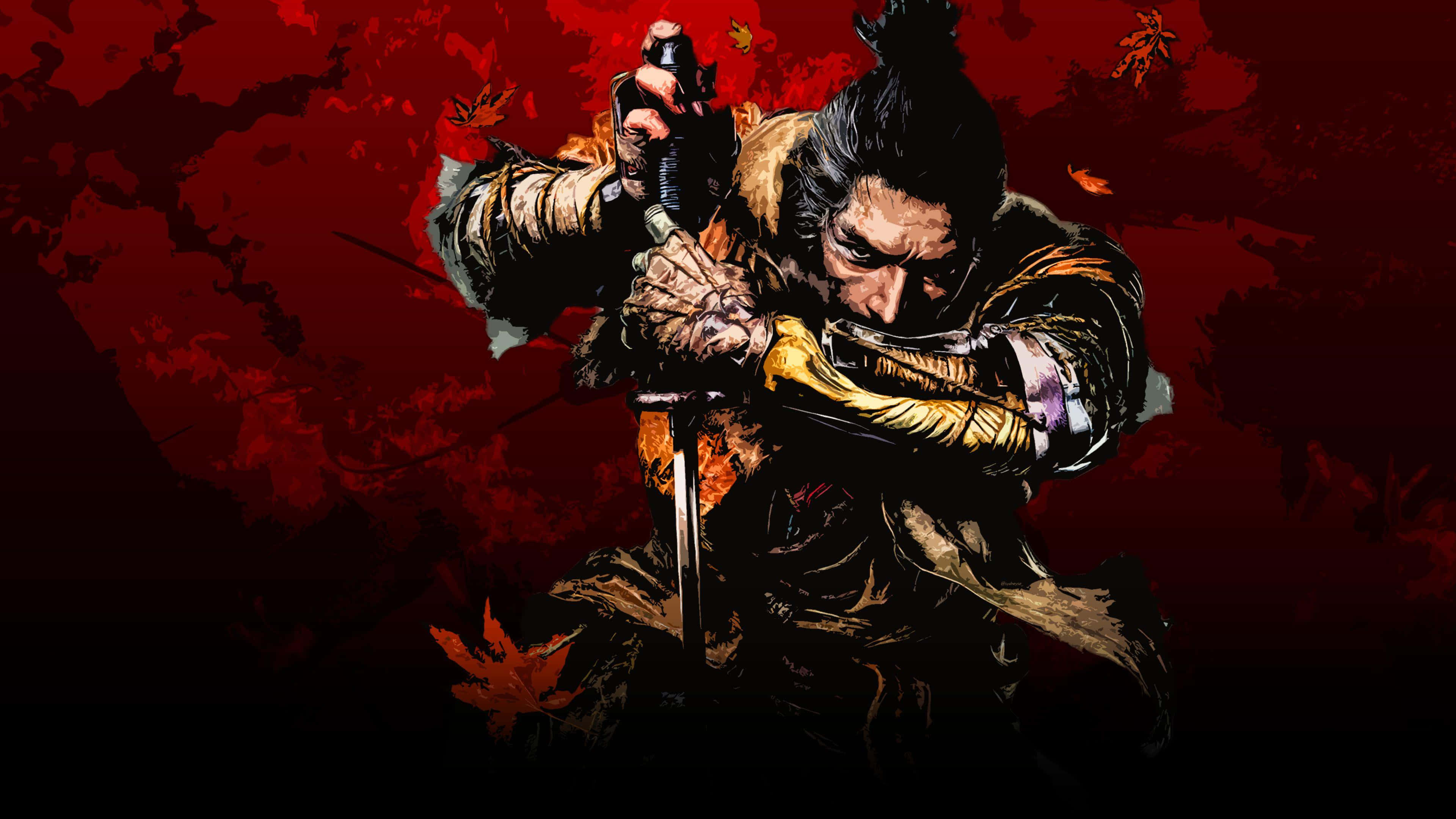 Sekiro Shadows Die Twice, samurai warrior, sword, 4K Desktop Wallpaper