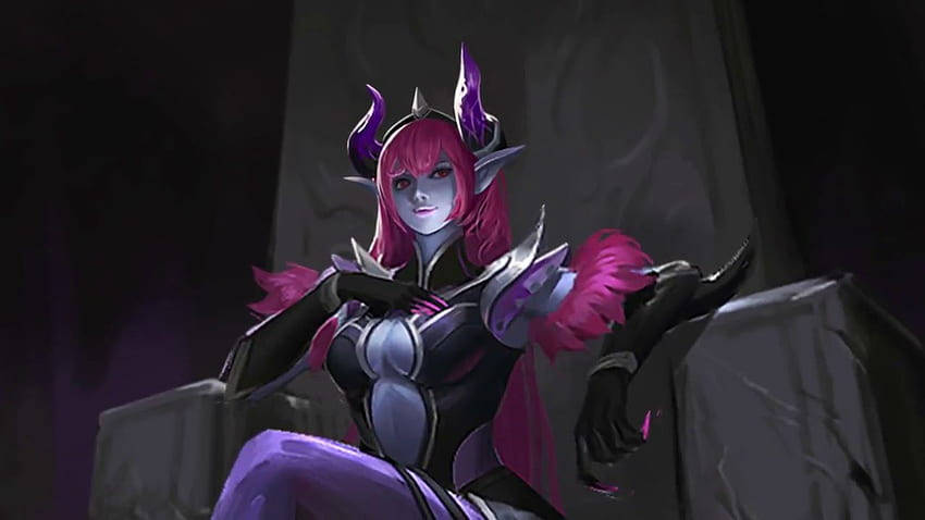 Selena, Mobile Legend, pink hair, SD Desktop Wallpaper