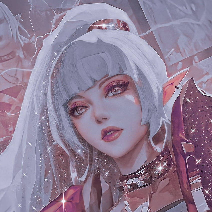 S.T.U.N. Selena Mobile Legend, anime bride, silver hair, SD Desktop Wallpaper