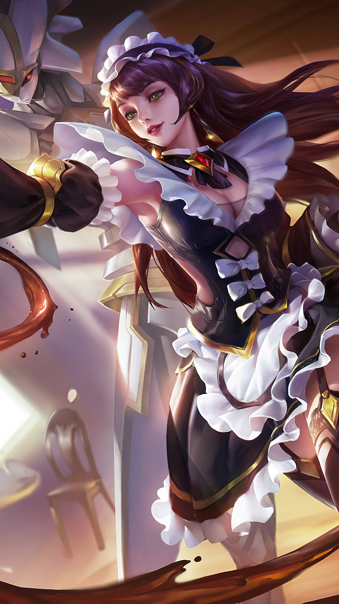 Selena, Mobile Legend, anime-style maid, Full HD Phone Wallpaper