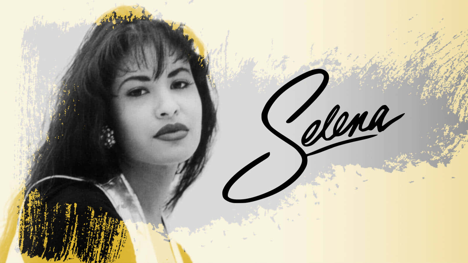 Selena Quintanilla, iPhone, bold yellow, HD Desktop Wallpaper