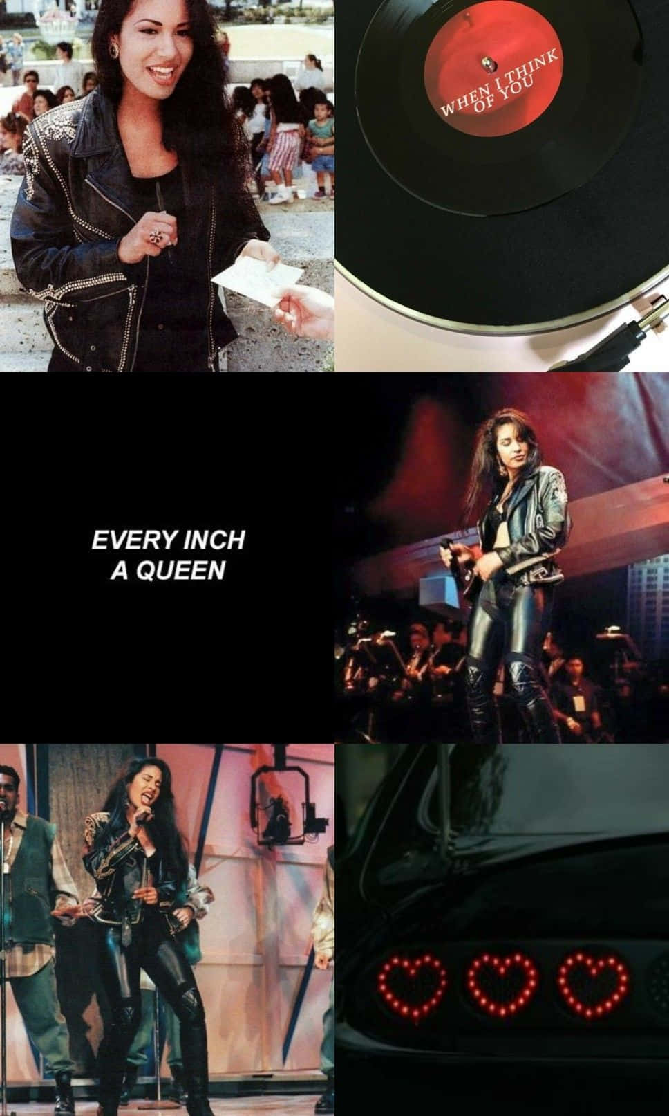 Selena Quintanilla, vinyl record, car with heart-shaped taillights, HD Phone Wallpaper