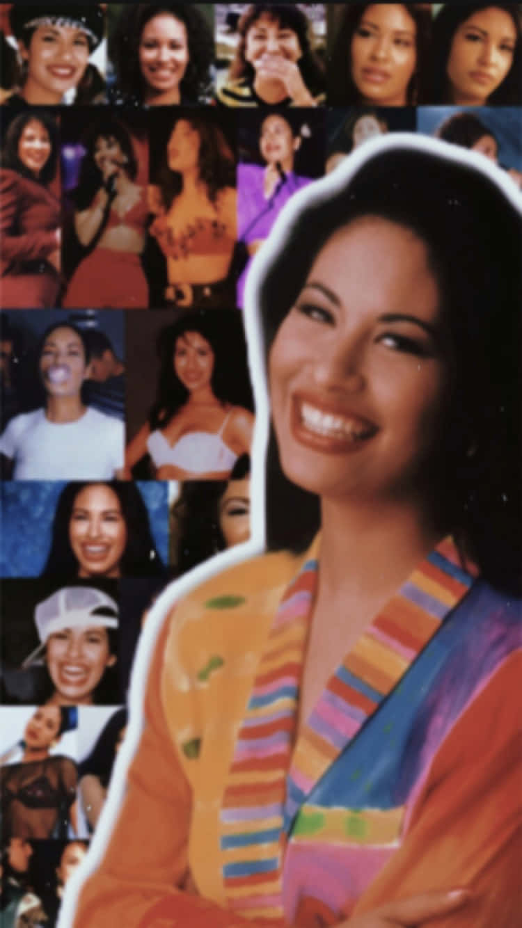 Selena Quintanilla, iPhone, vibrant collage, HD Phone Wallpaper
