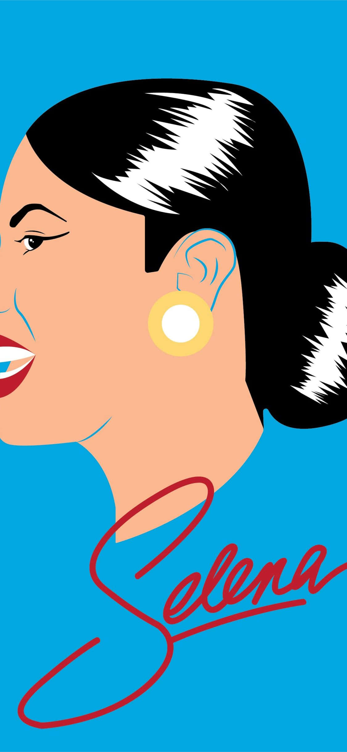 Selena Quintanilla, iPhone, Vibrant stylized portrait, Full HD Phone Wallpaper