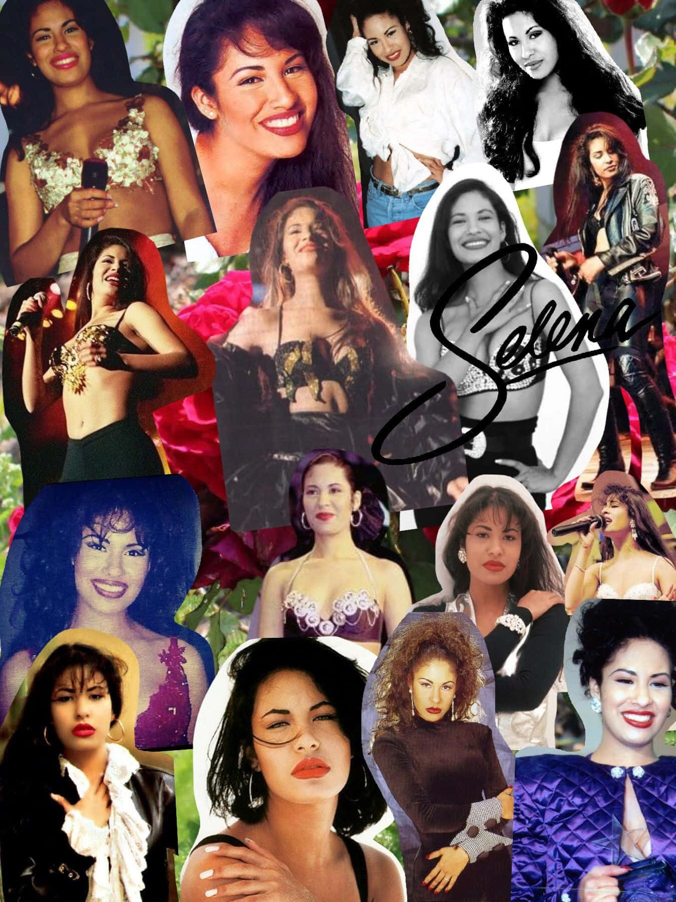 Selena Quintanilla, iPhone, floral backgrounds, HD Phone Wallpaper