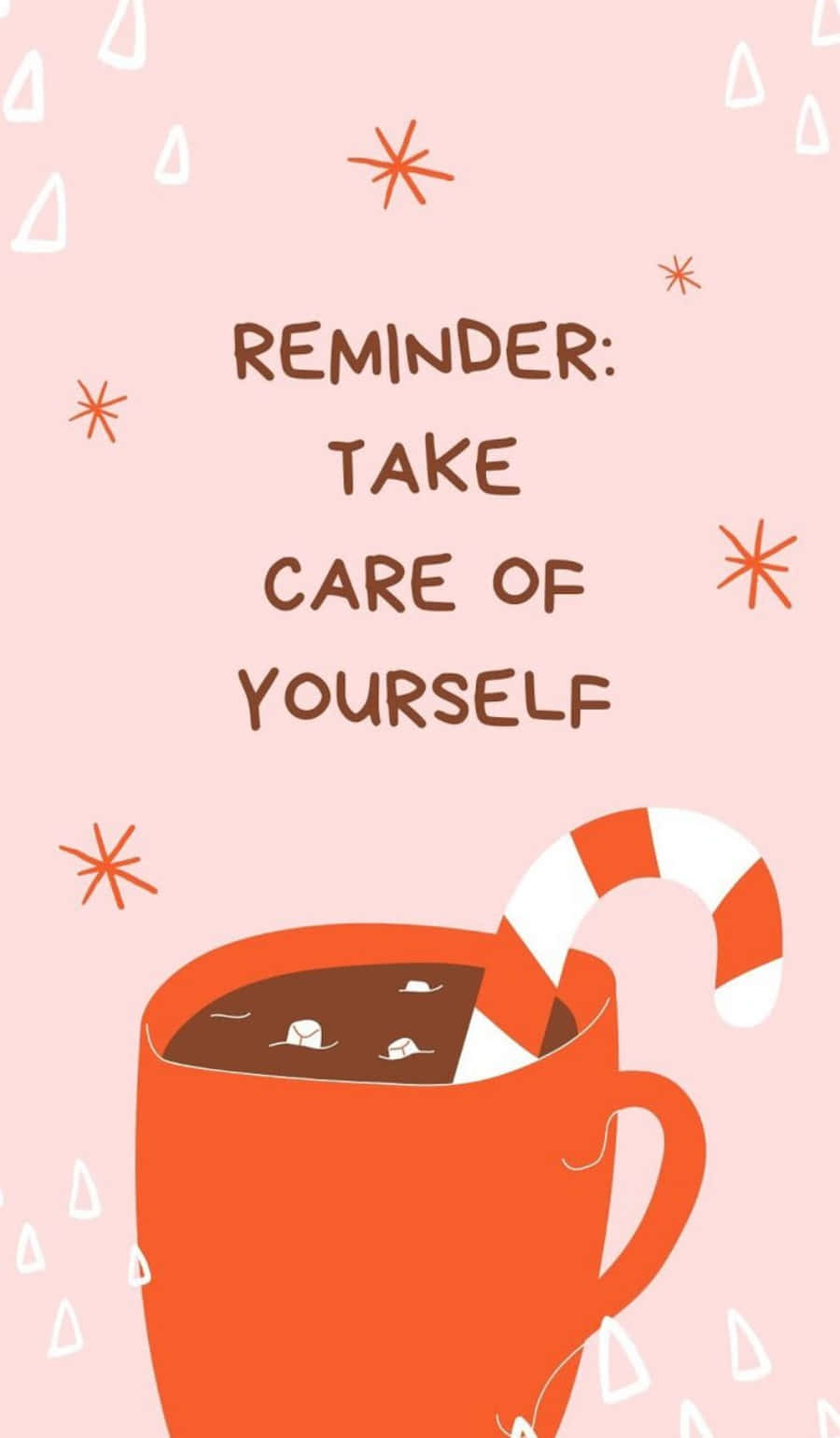 pink background, red mug, hot chocolate, HD Phone Wallpaper