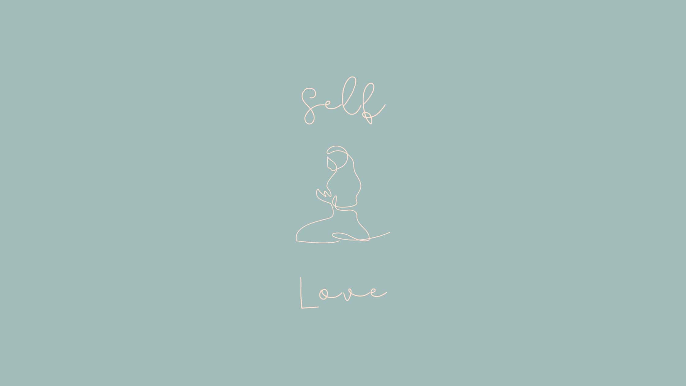 self love minimalist art, minimalist line art, meditating figure, Full HD Desktop Wallpaper