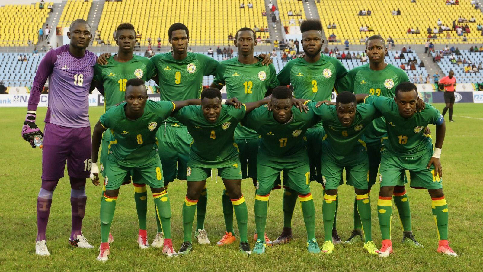 Senegal National Football Team, 2021 Lineup, green jerseys, HD Desktop Wallpaper