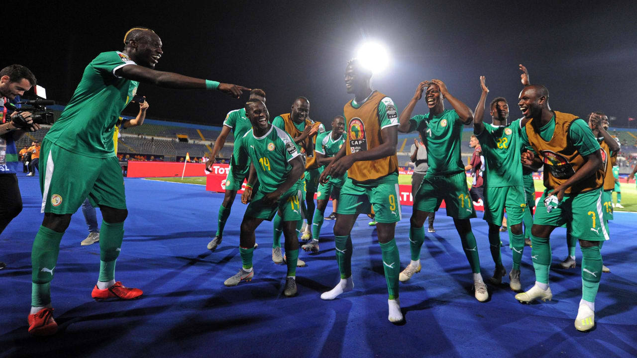 Senegal National Football Team, 2022 AFCON, green uniforms, HD Desktop Wallpaper