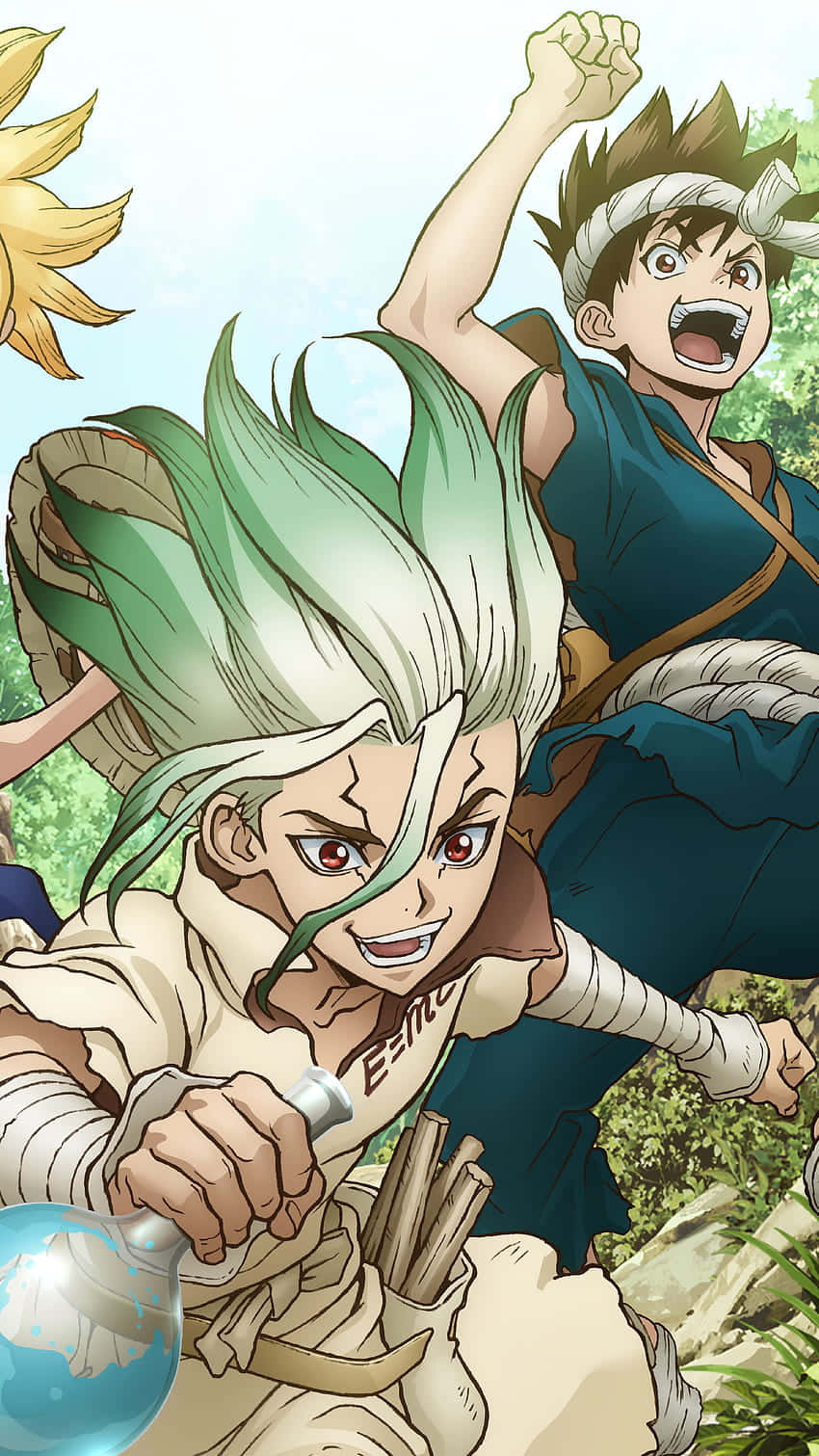 Senku Ishigami, glowing orb, fist, HD Phone Wallpaper