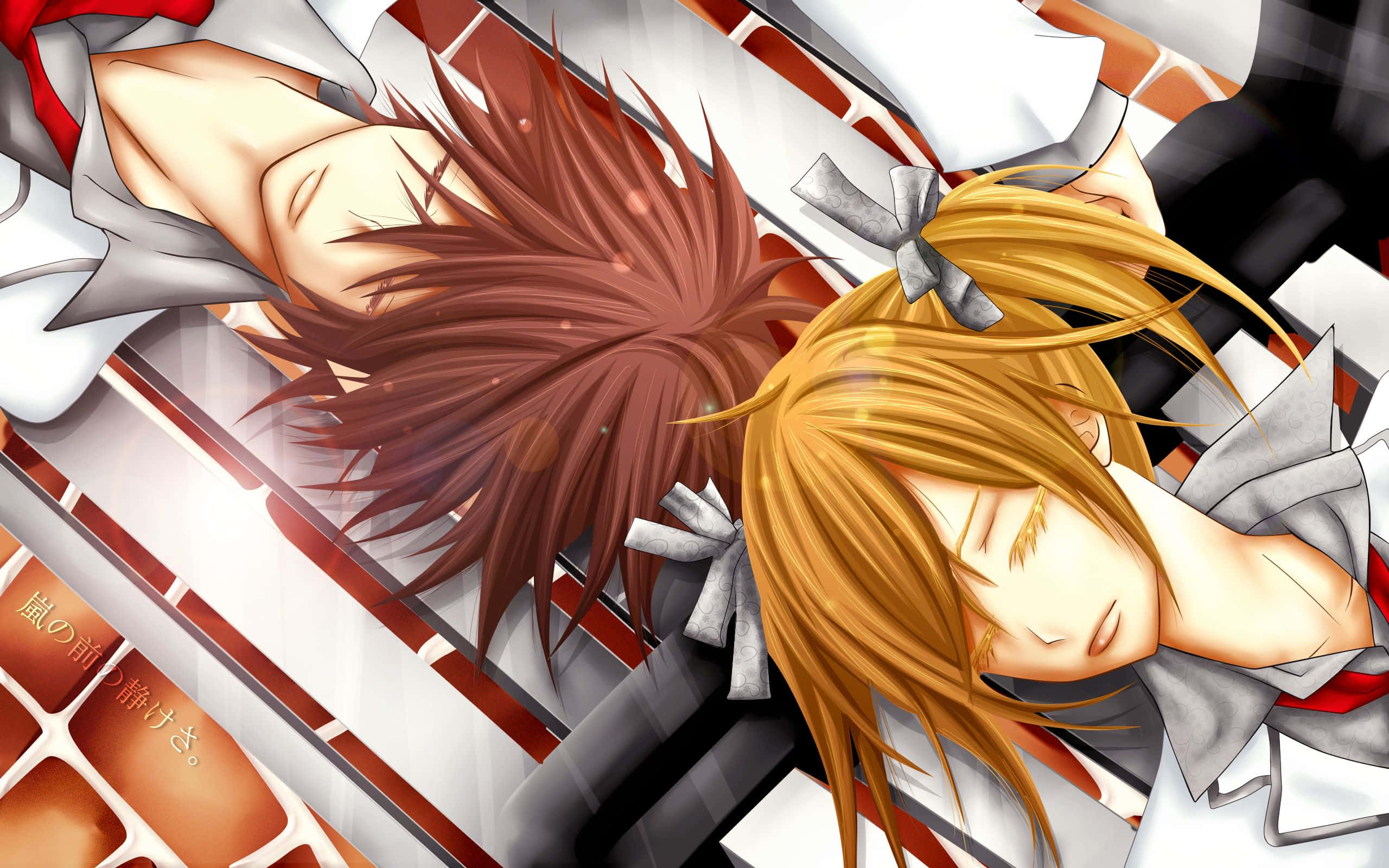 Senri Shiki, anime characters, brown and blonde hair, 2K Desktop Wallpaper