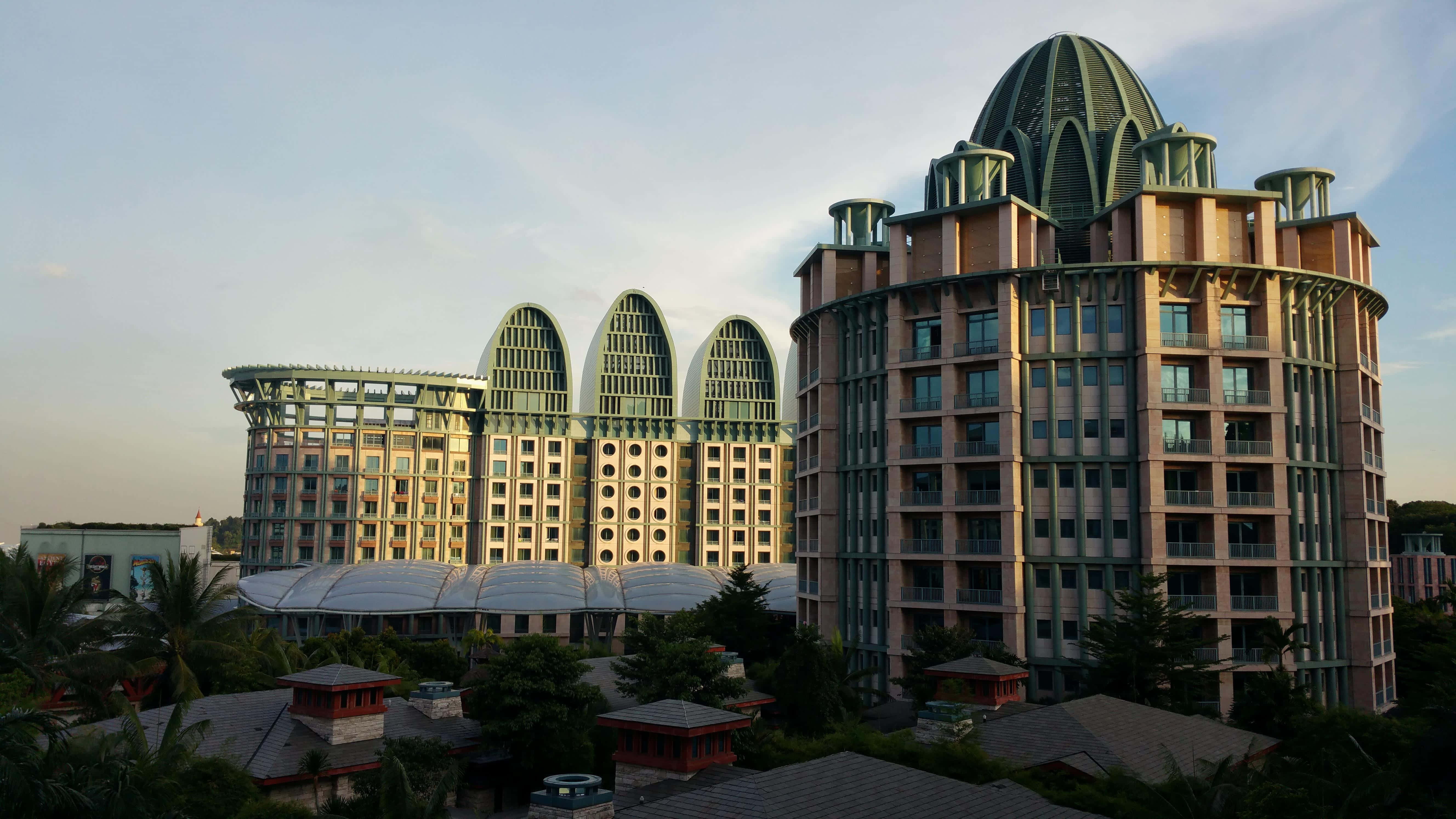 Sentosa Island, resort architecture, domed roof, 5K Desktop Wallpaper