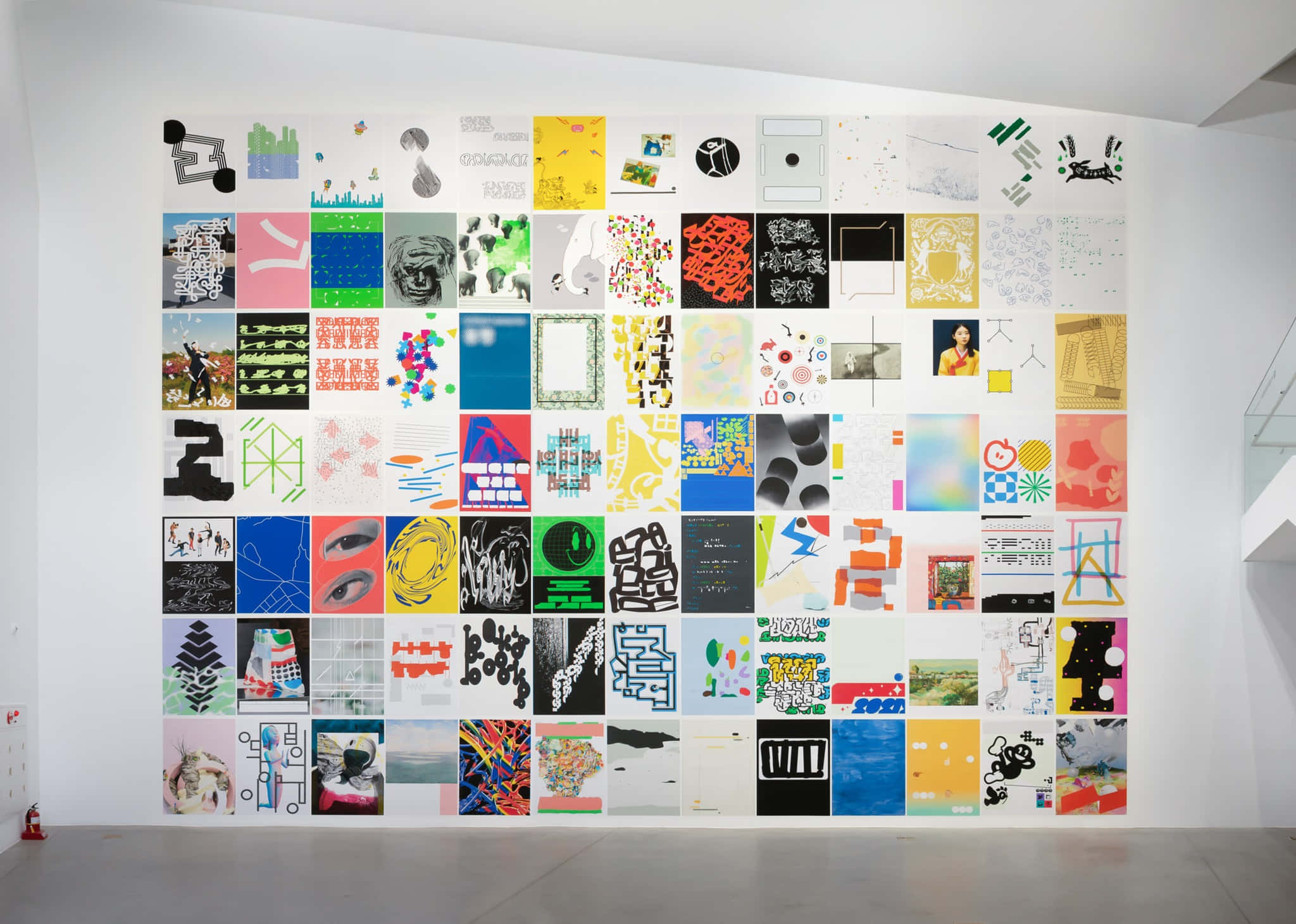 Seoul Museum Of Art, contemporary art collage, vibrant grid, Full HD Desktop Wallpaper
