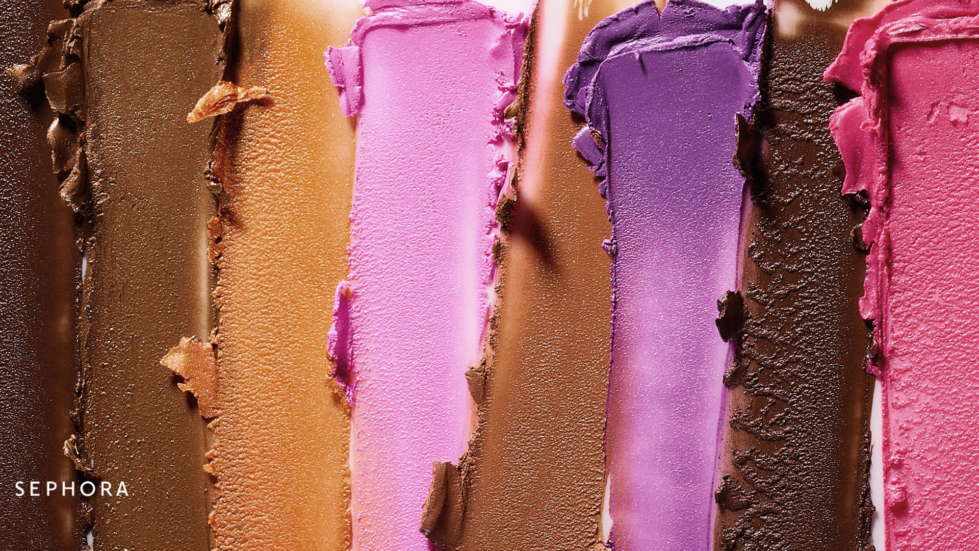 Sephora, lipstick swatches, bold pinks, Full HD Desktop Wallpaper