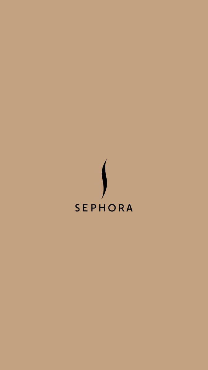 Sephora, peach brown, beige background, SD Phone Wallpaper