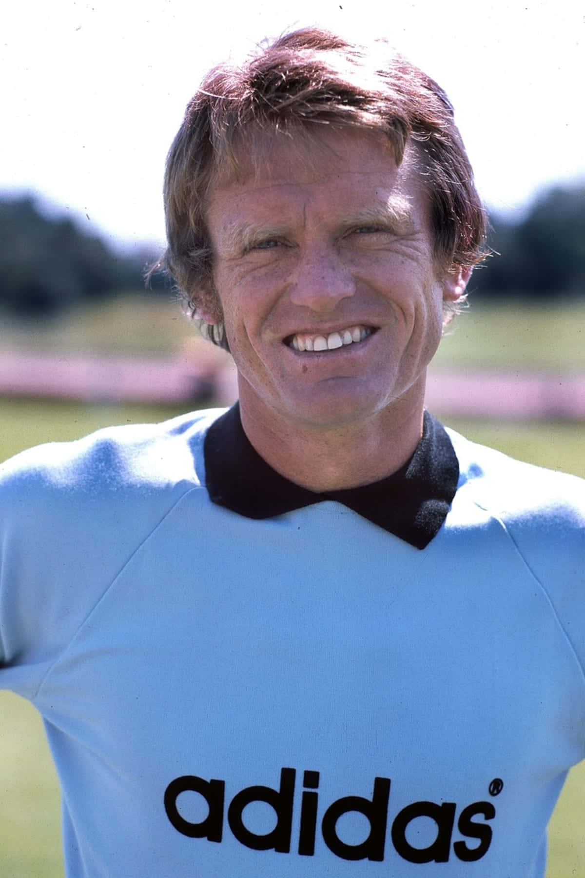 Sepp Maier, adidas polo shirt, light blue, HD Phone Wallpaper