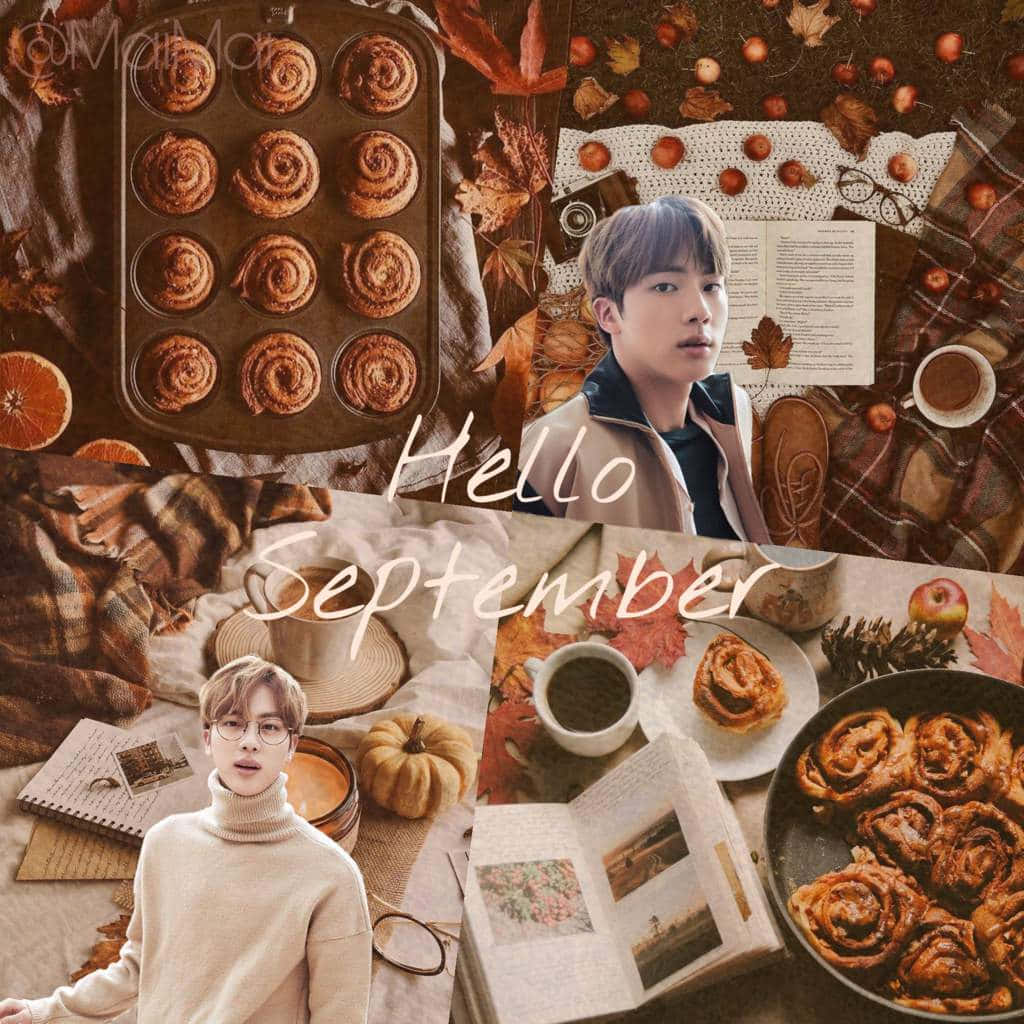 cinnamon rolls, pumpkins, fall leaves, SD Desktop Wallpaper