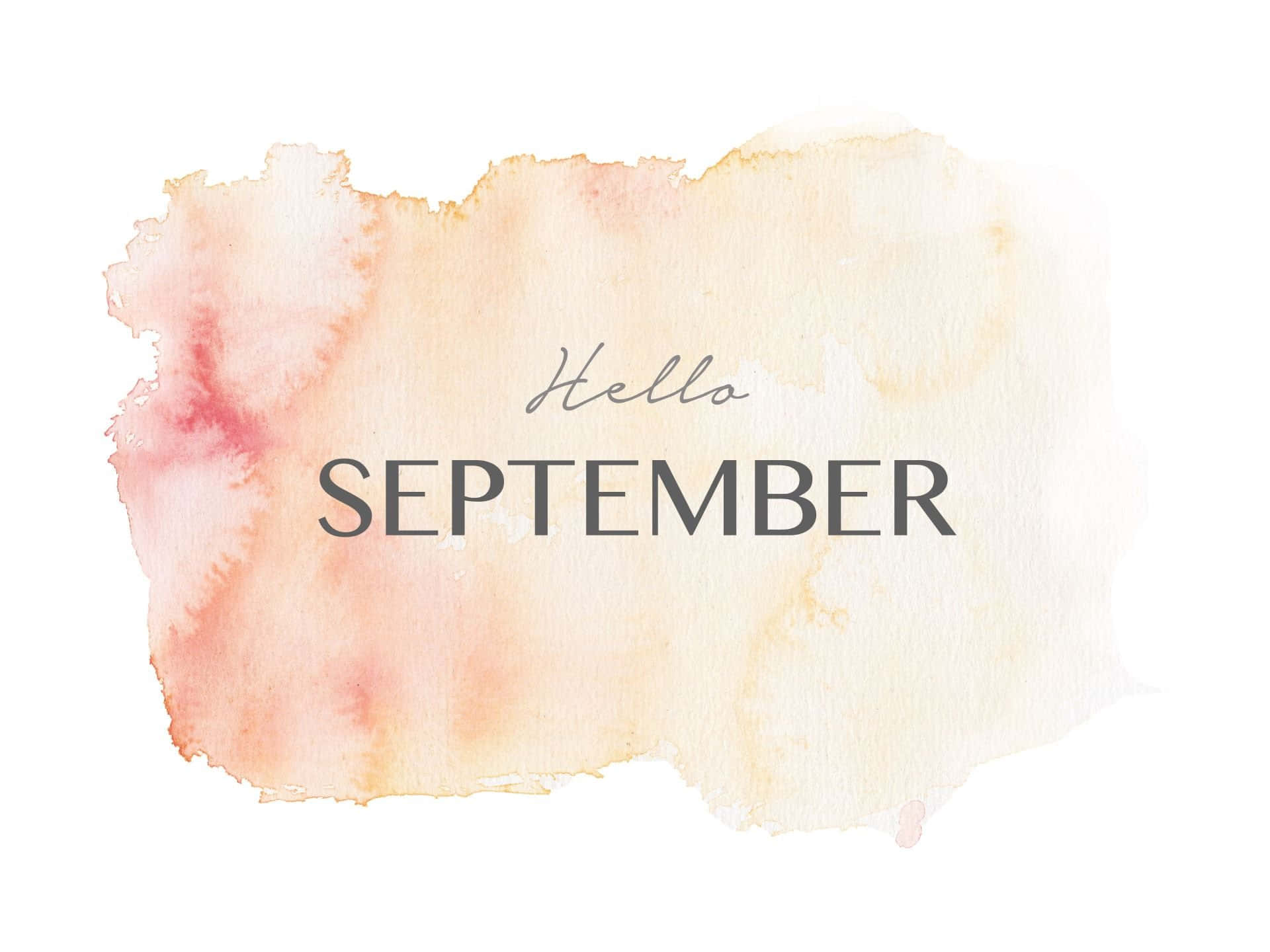 hello september, peach, cream, Full HD Desktop Wallpaper