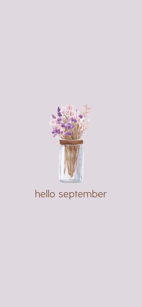 September iPhone, glass jar, dried lavender, SD Phone Wallpaper
