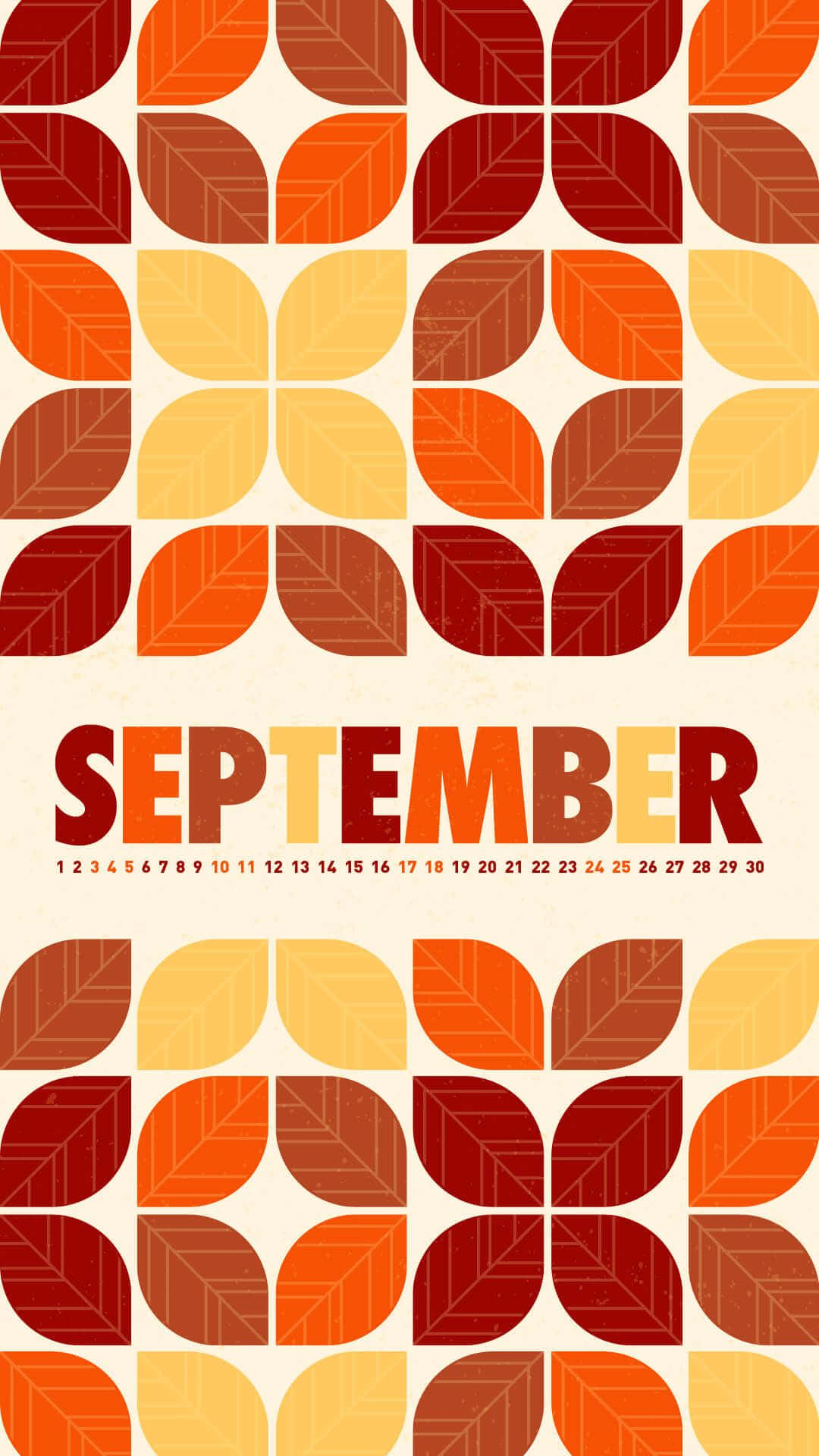 September, iPhone, retro geometric wallpaper, Full HD Phone Wallpaper